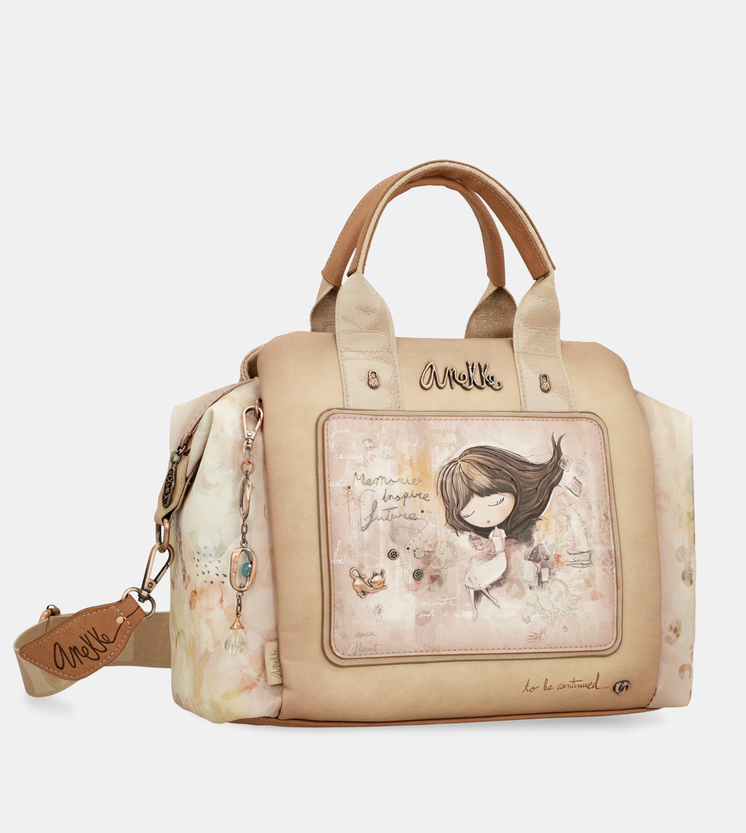 Anekke - Sac bandoulière 2 cpts Memories - 12496 Beige