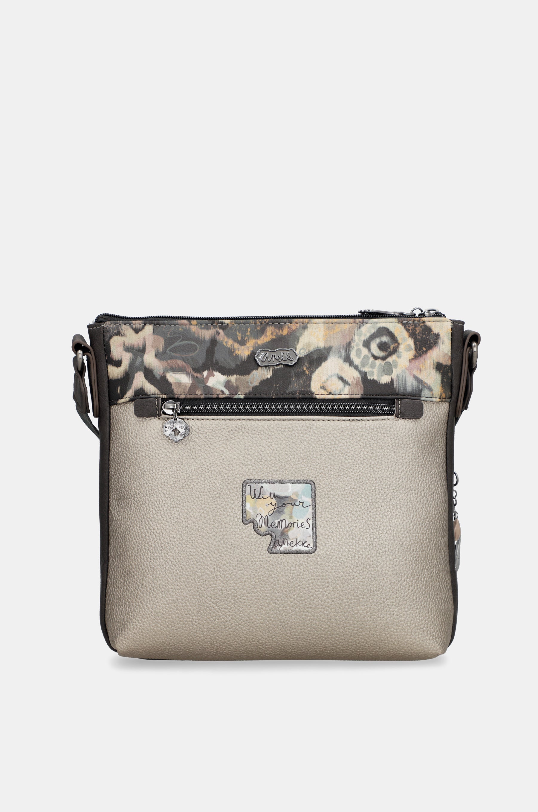 Real crossbody bag with front pocket