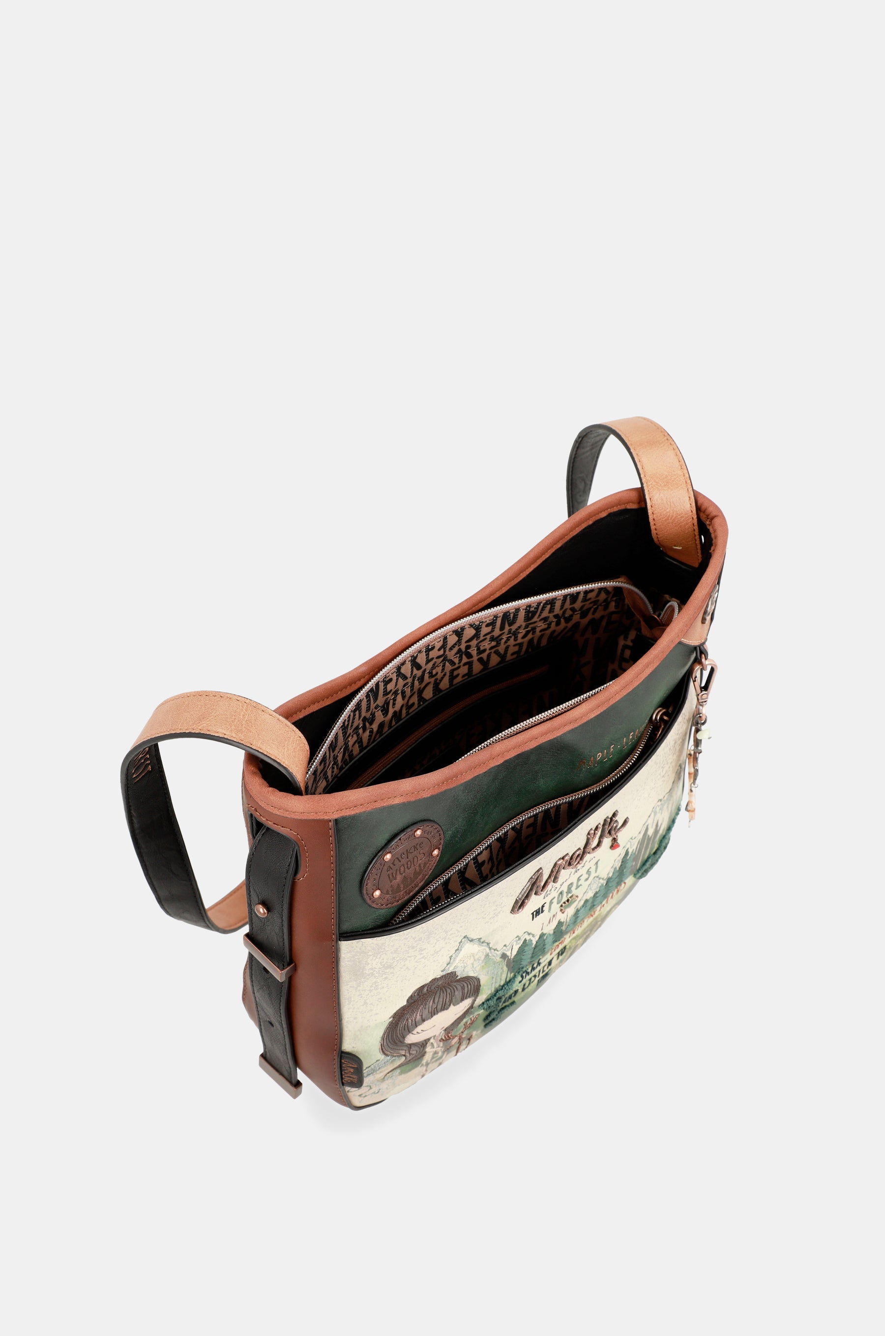 The Forest wide handle messenger bag