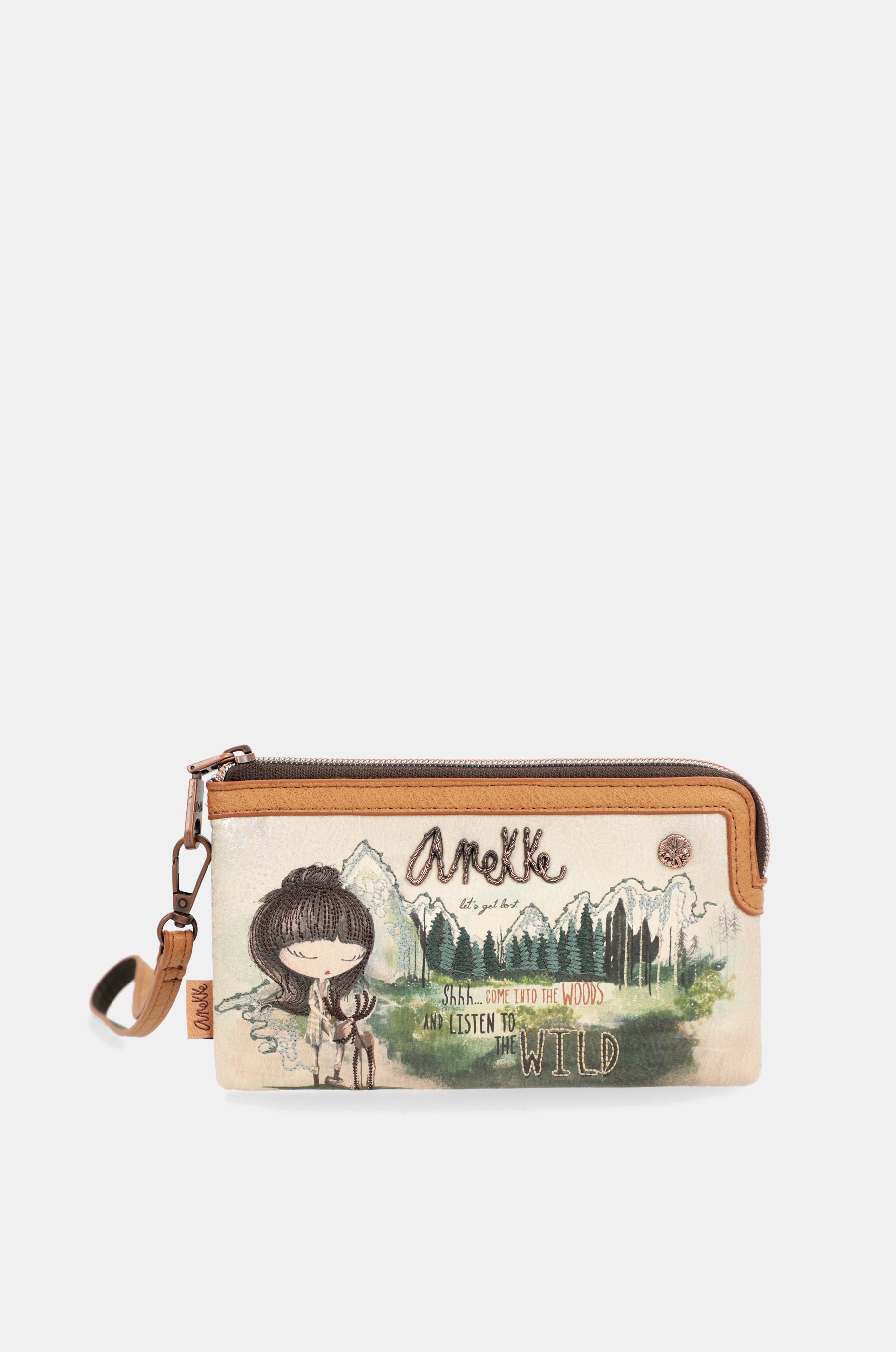 The Forest wallet with hand strap