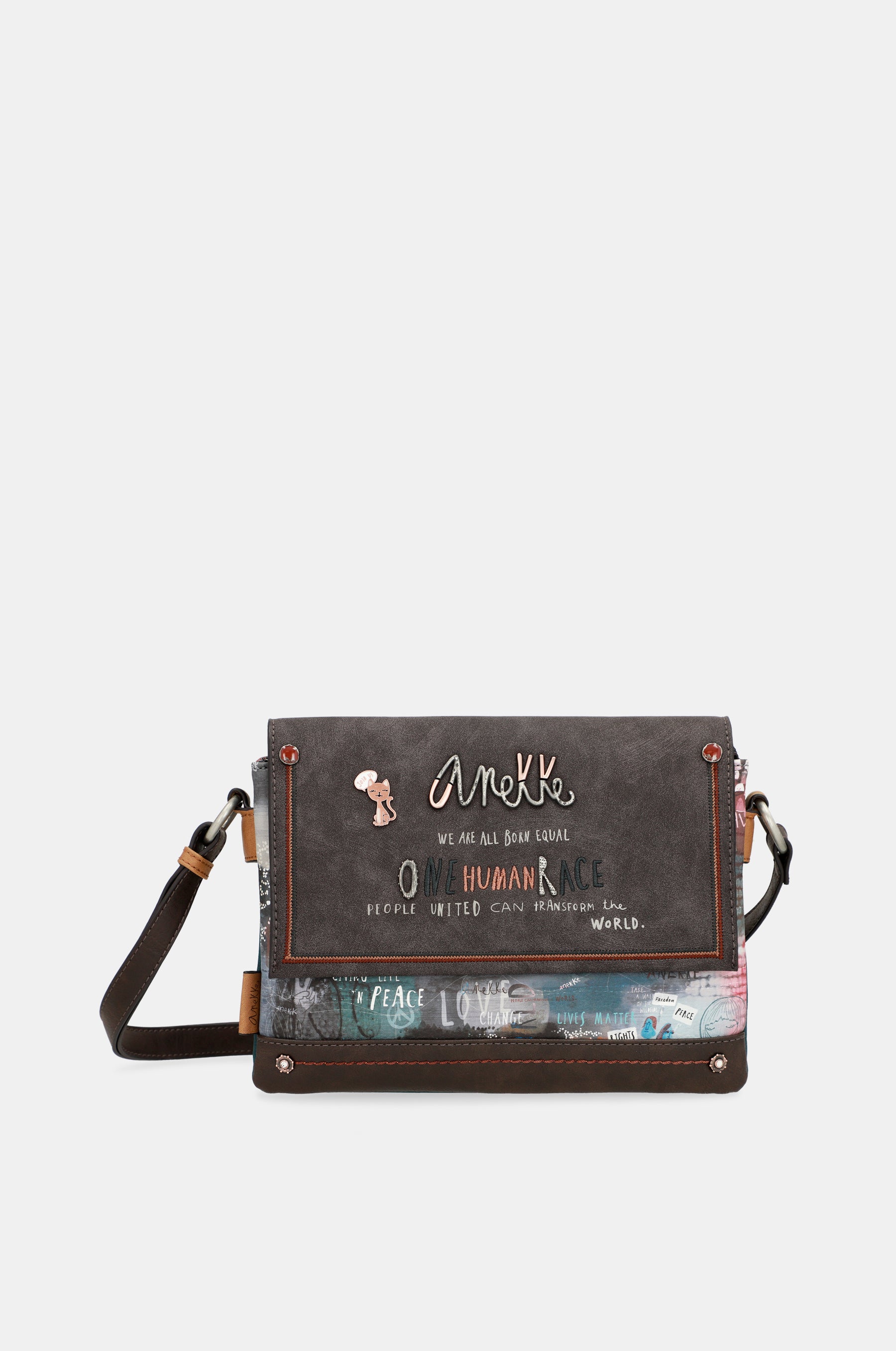 Respect flap shoulder bag