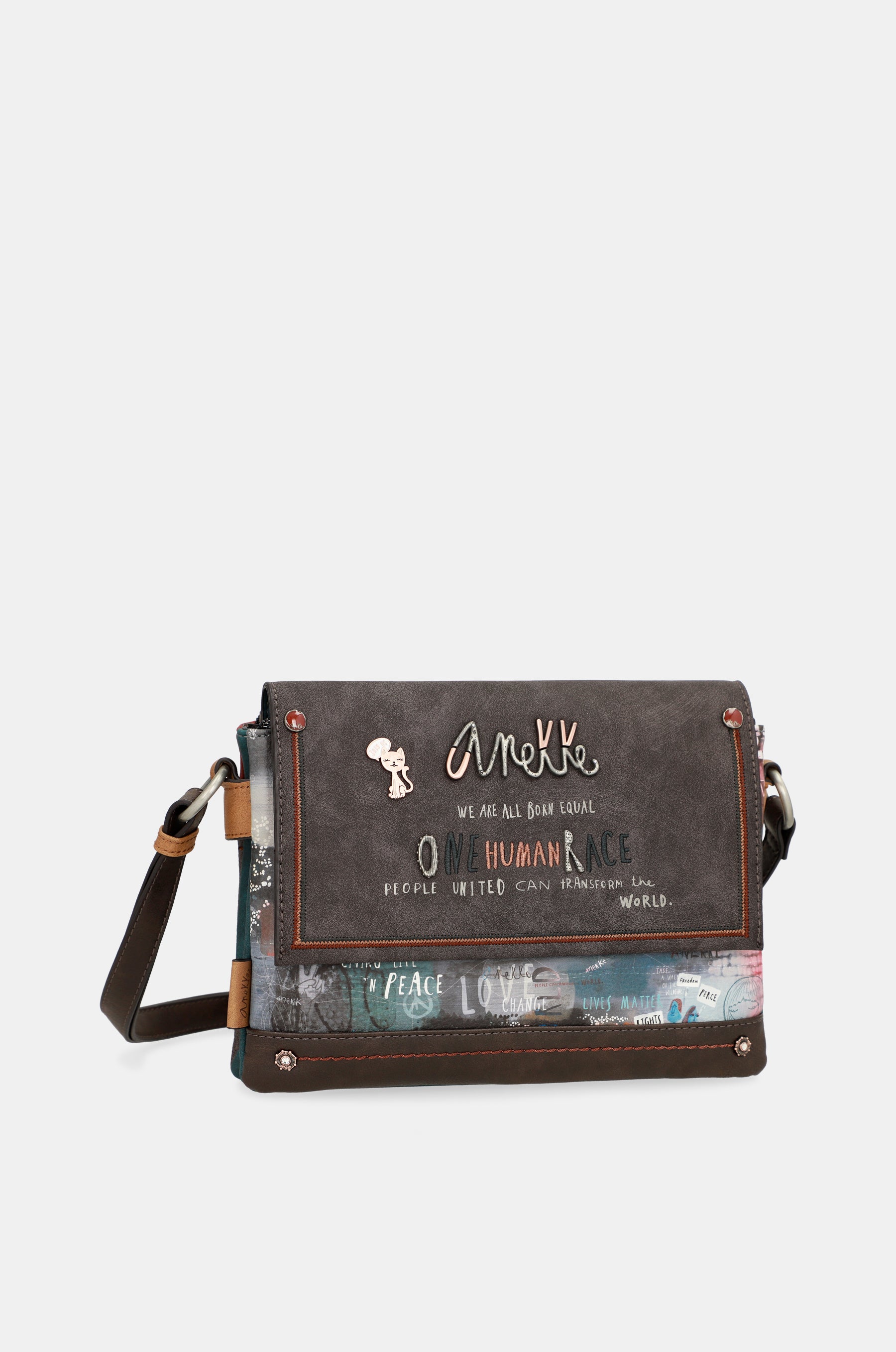 Respect flap shoulder bag