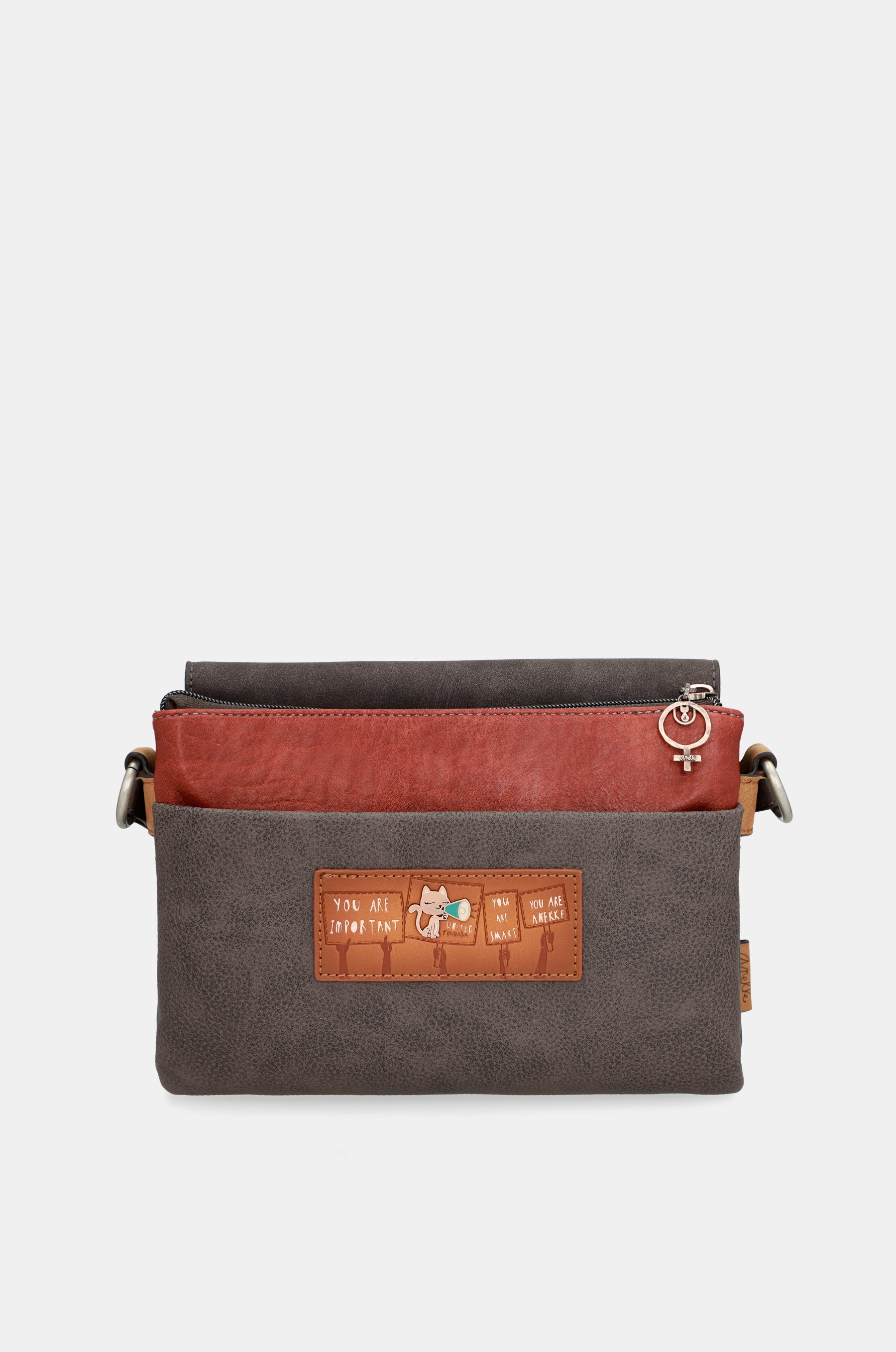 Respect flap shoulder bag