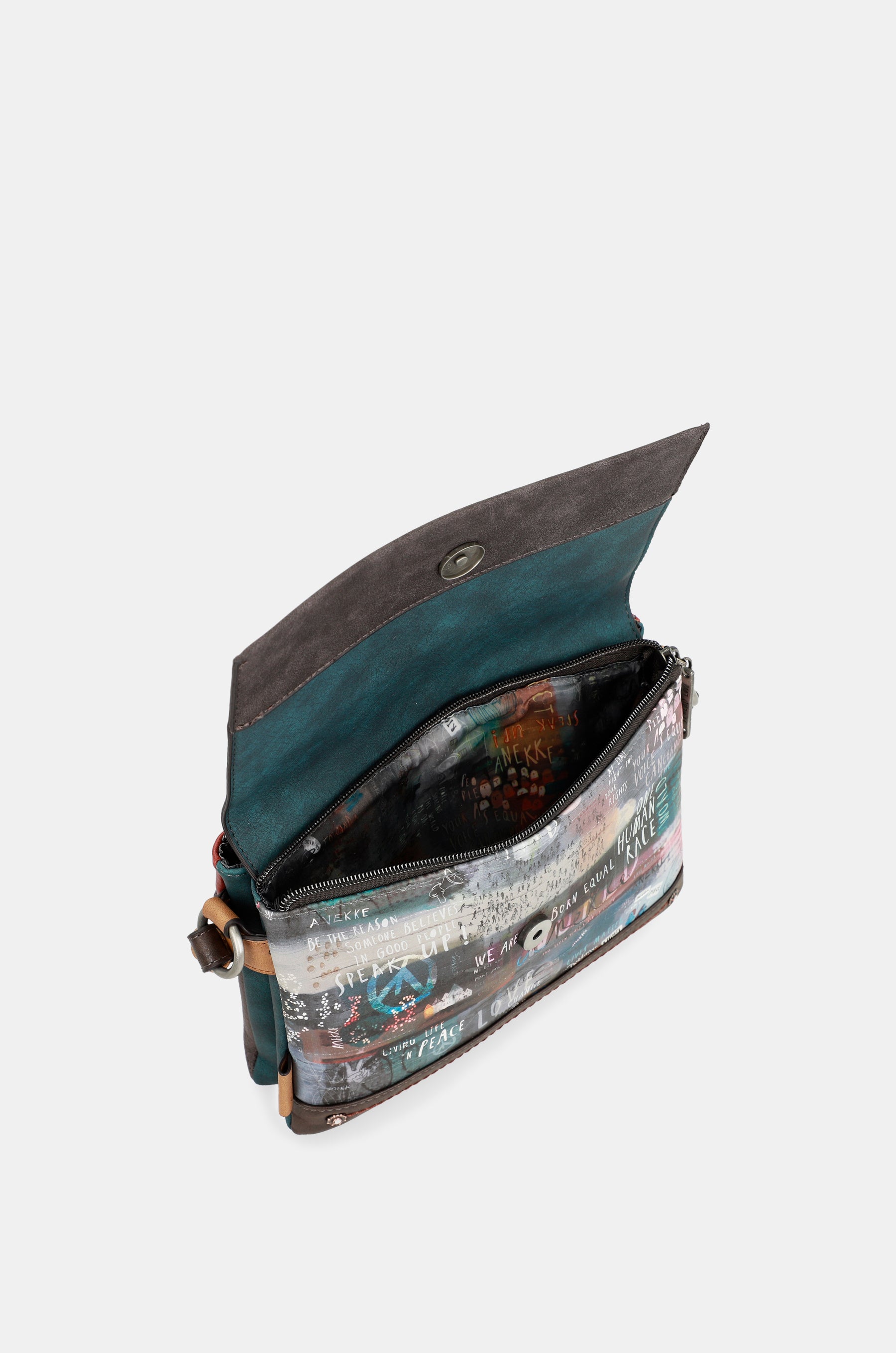Respect flap shoulder bag