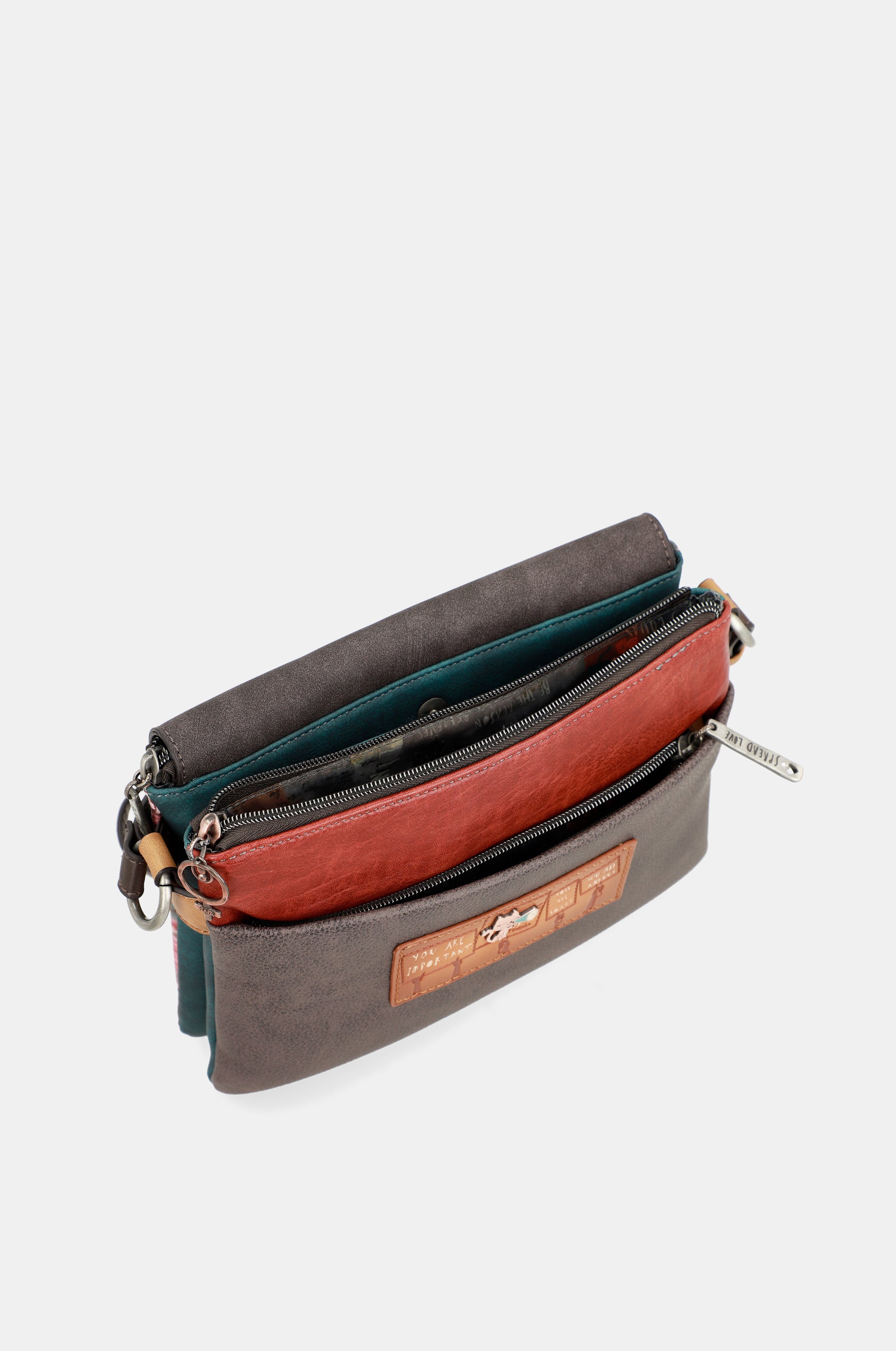 Respect flap shoulder bag