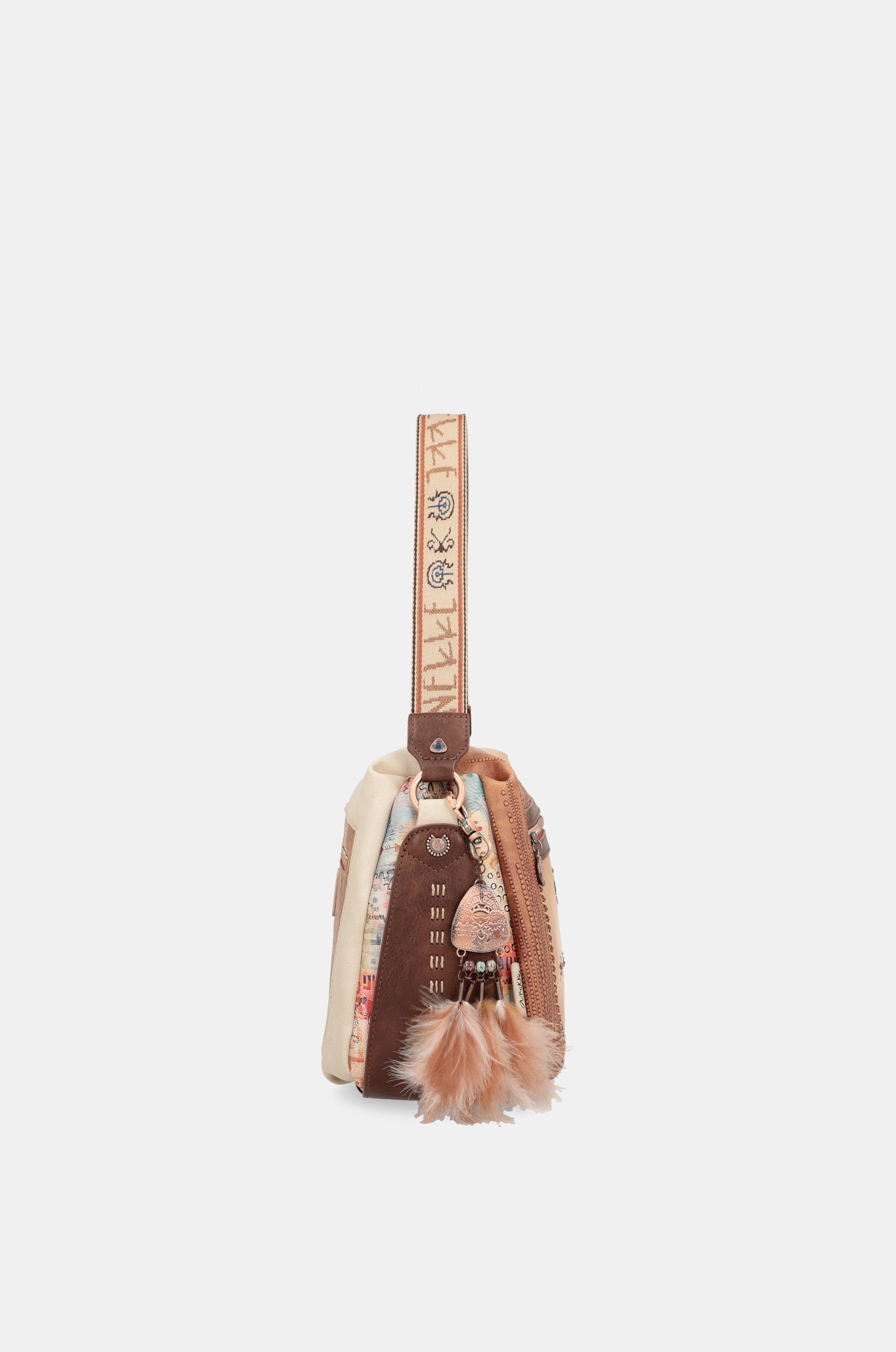 Tribe large crossbody bag with shoulder strap