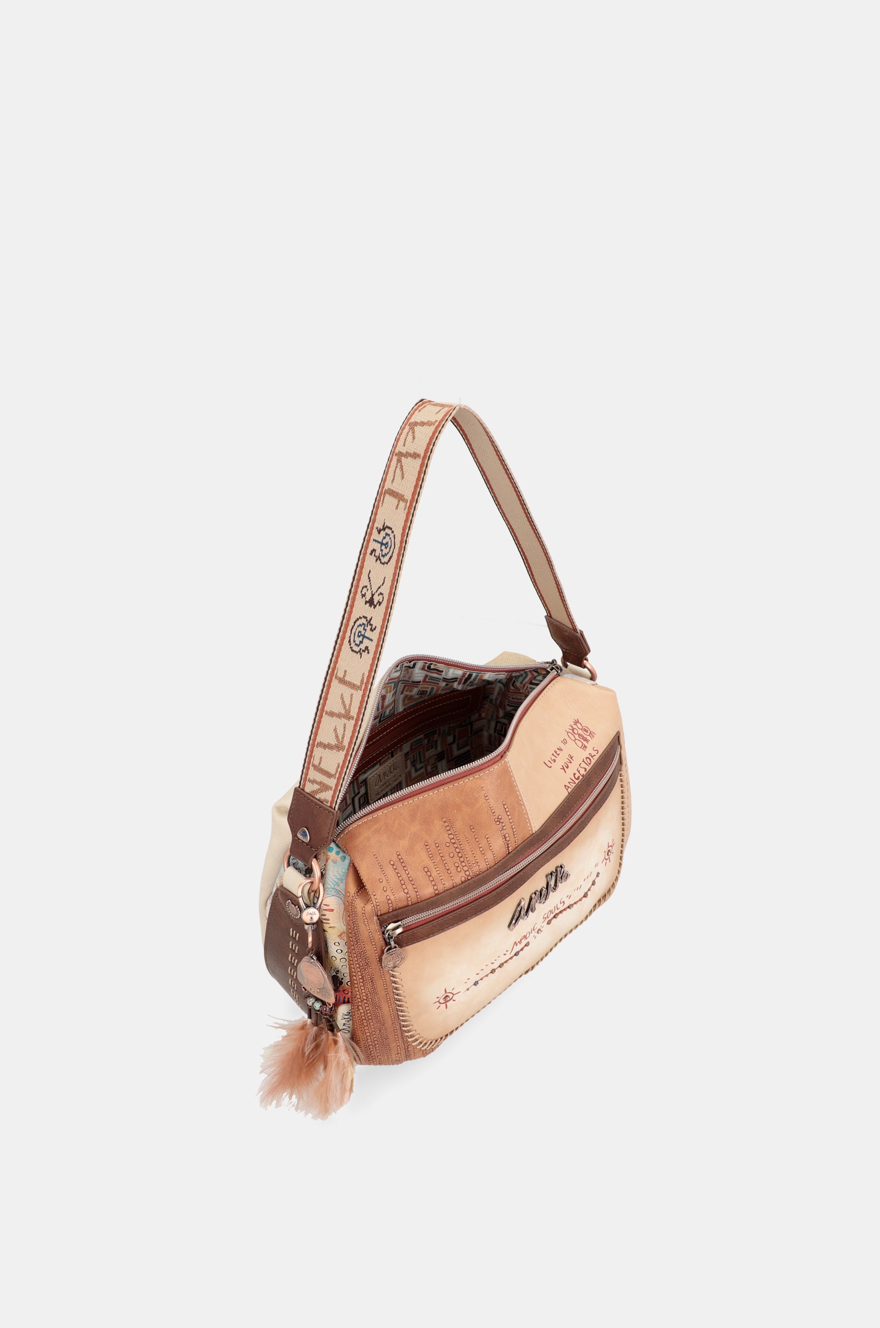 Tribe large crossbody bag with shoulder strap