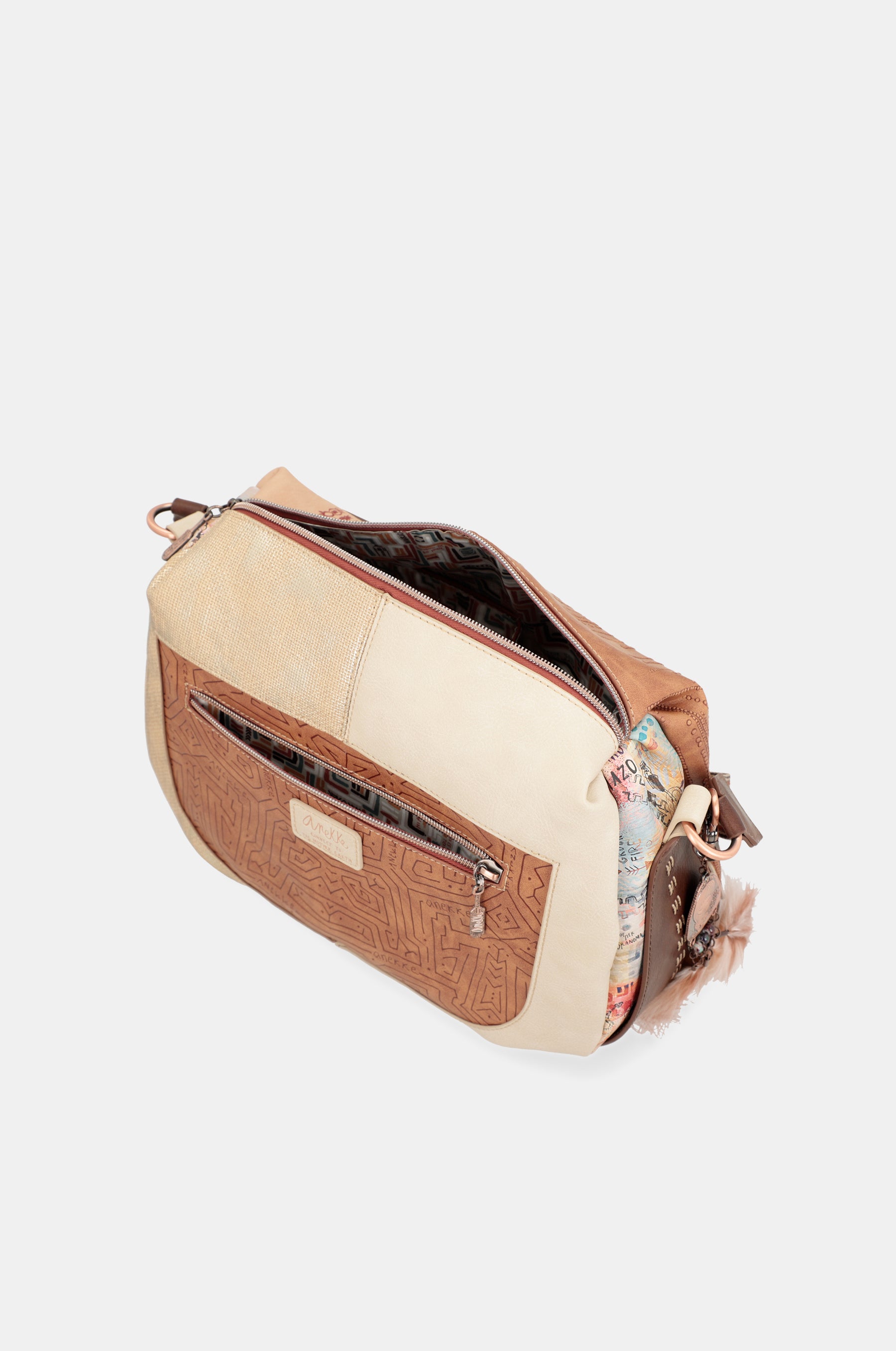 Tribe large crossbody bag with shoulder strap