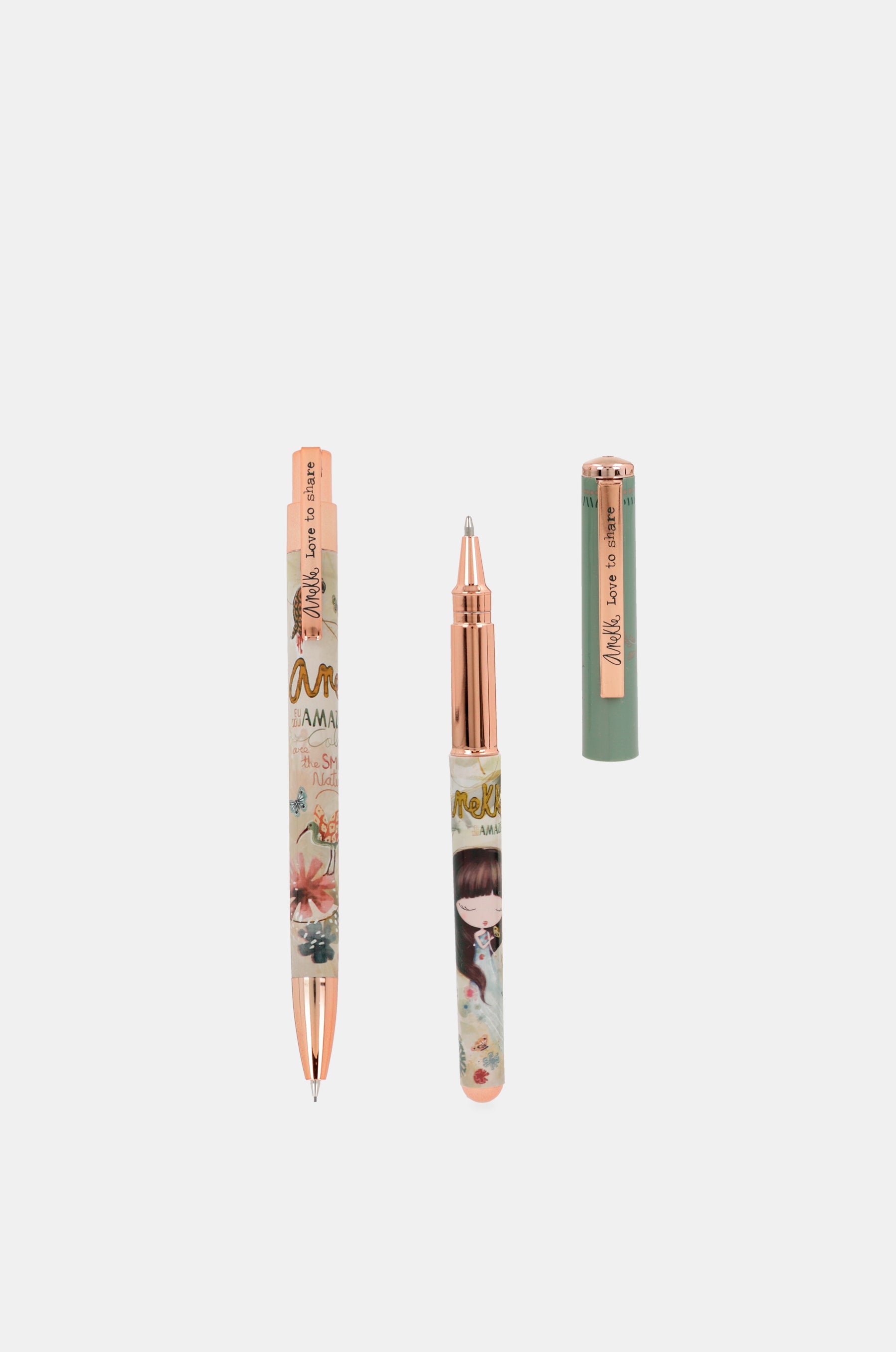 Amazonia ballpoint pen plus mechanical pencil set