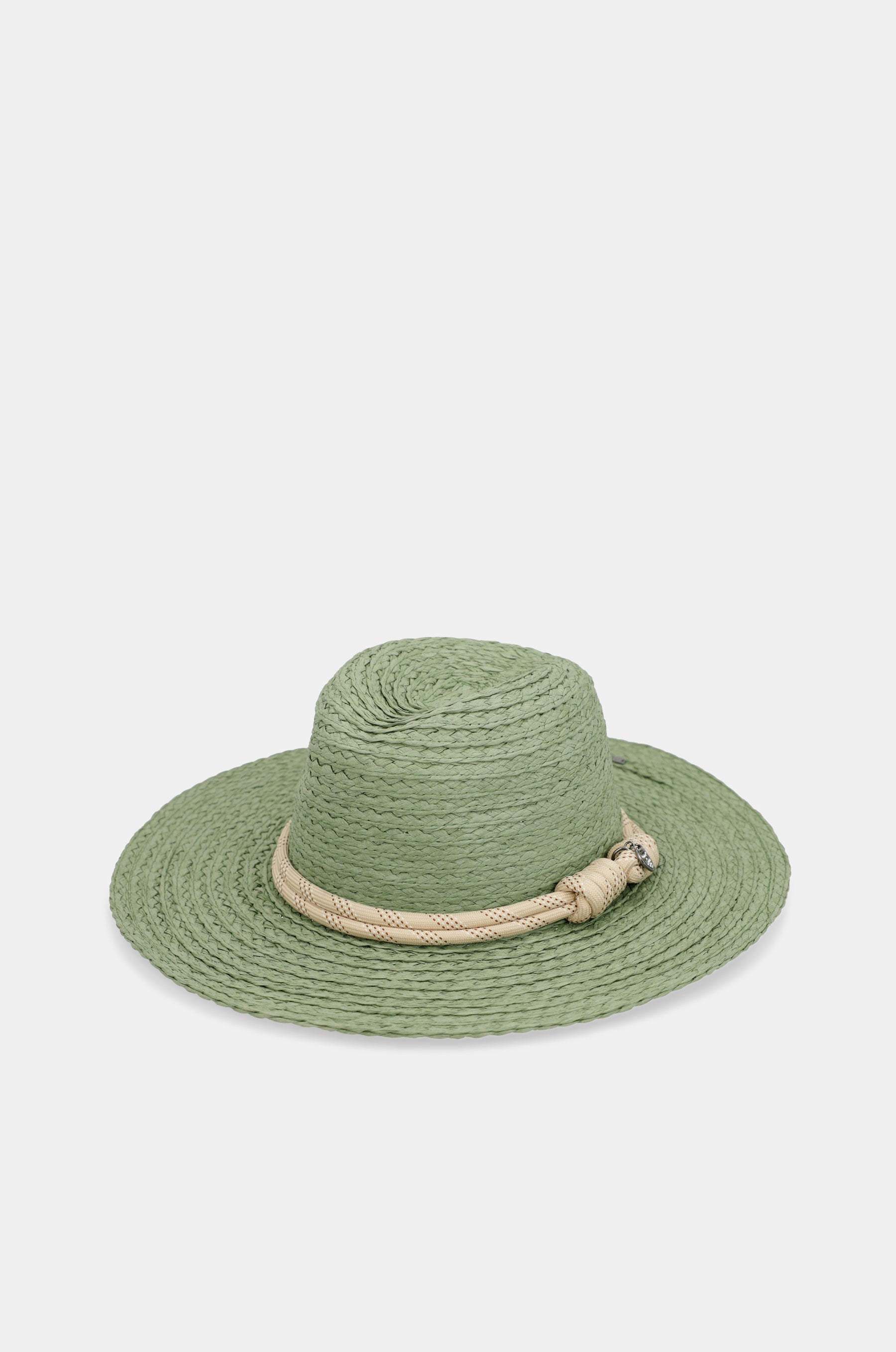 Green raffia hat