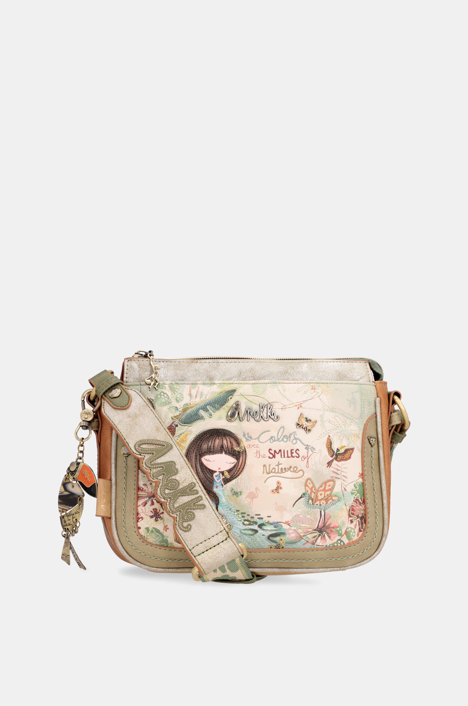 Amazonia medium crossbody bag with 3 compartments