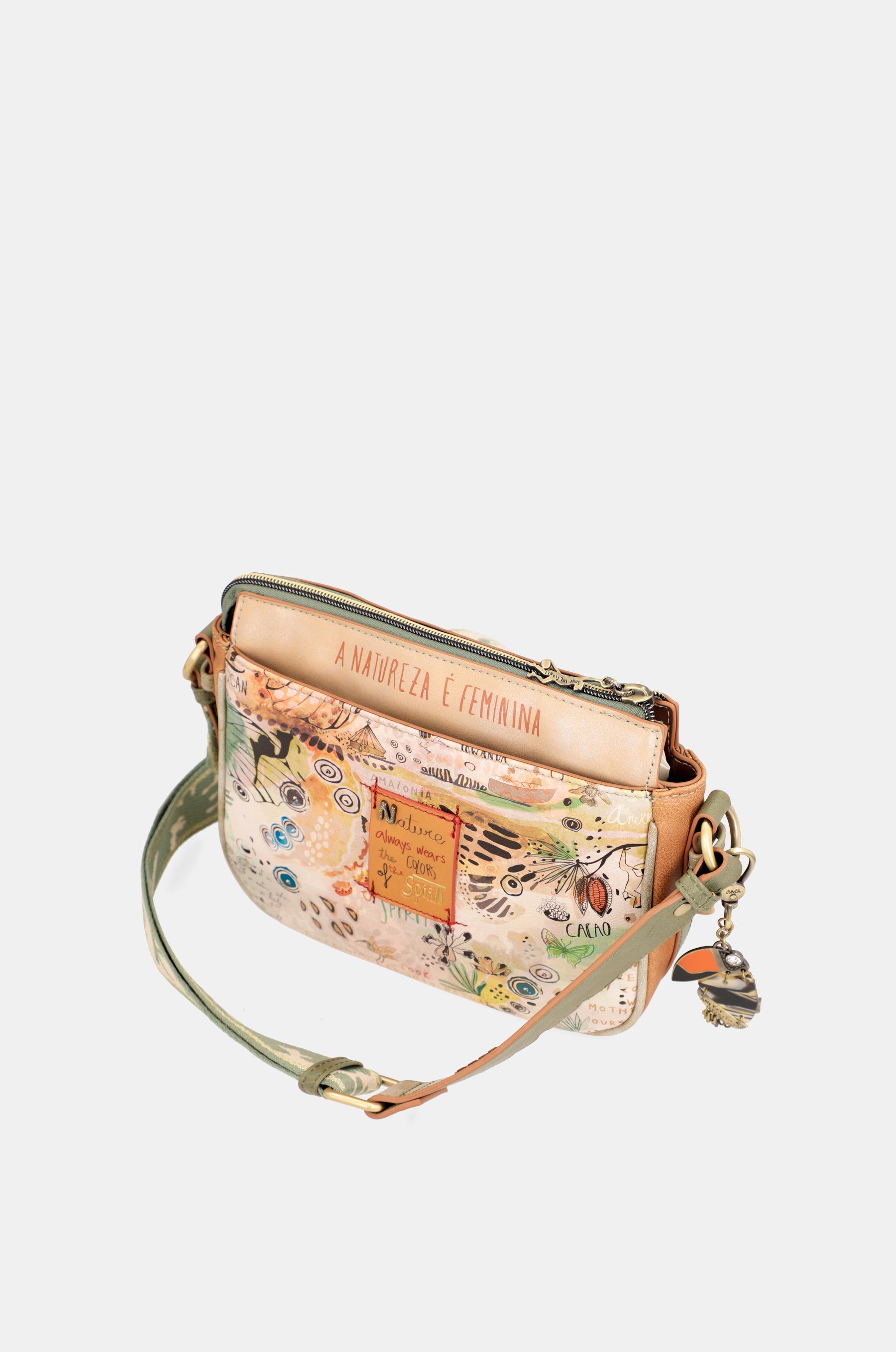 Amazonia medium crossbody bag with 3 compartments