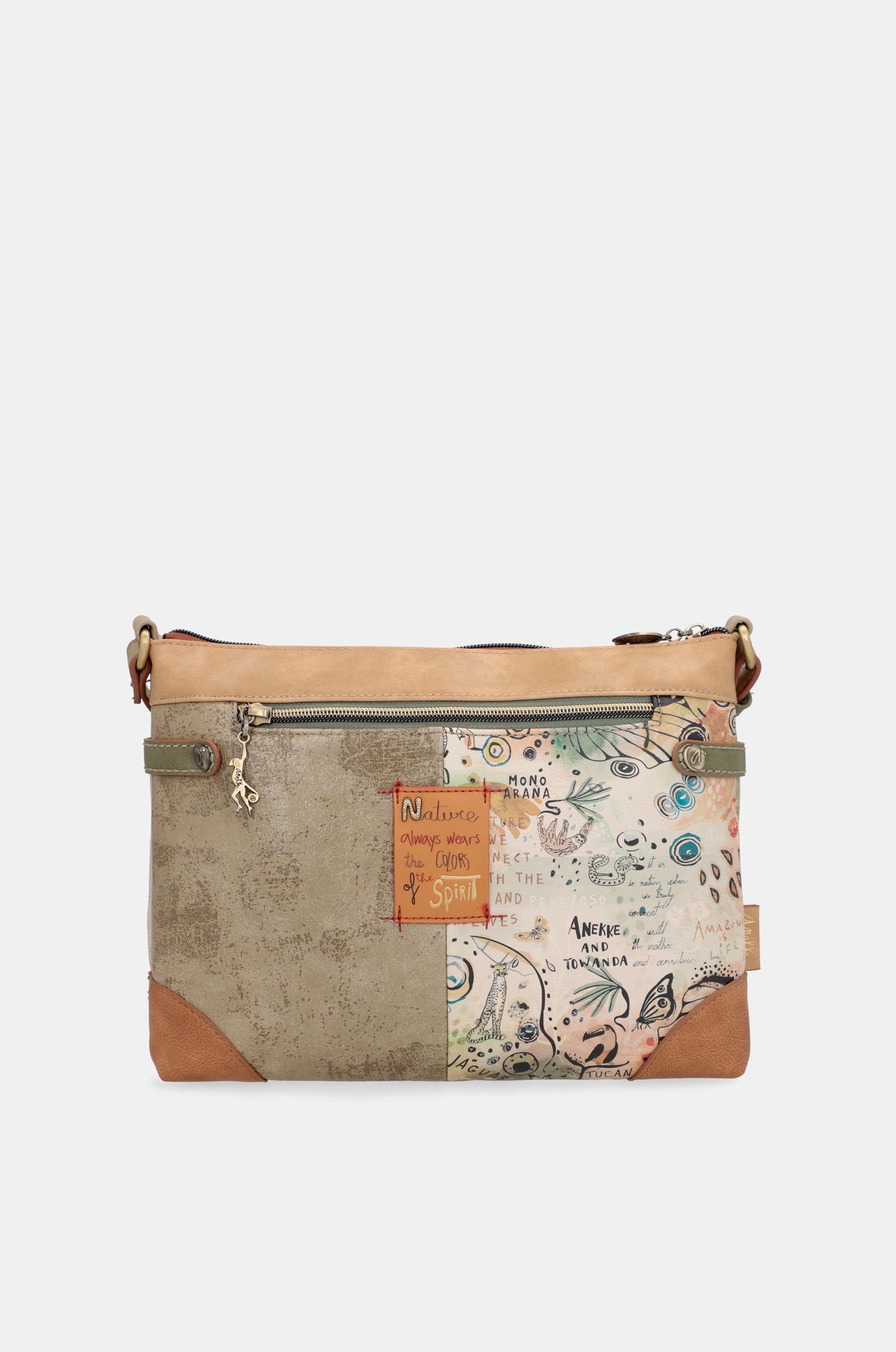 Amazonia large printed crossbody bag