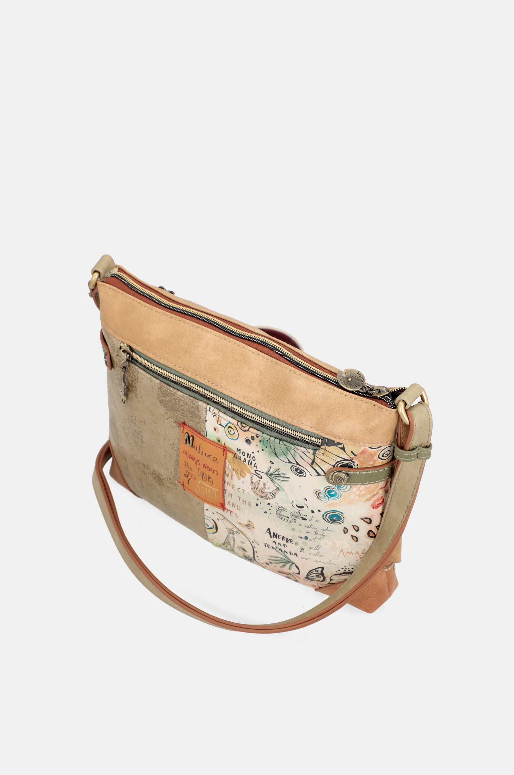 Amazonia large printed crossbody bag