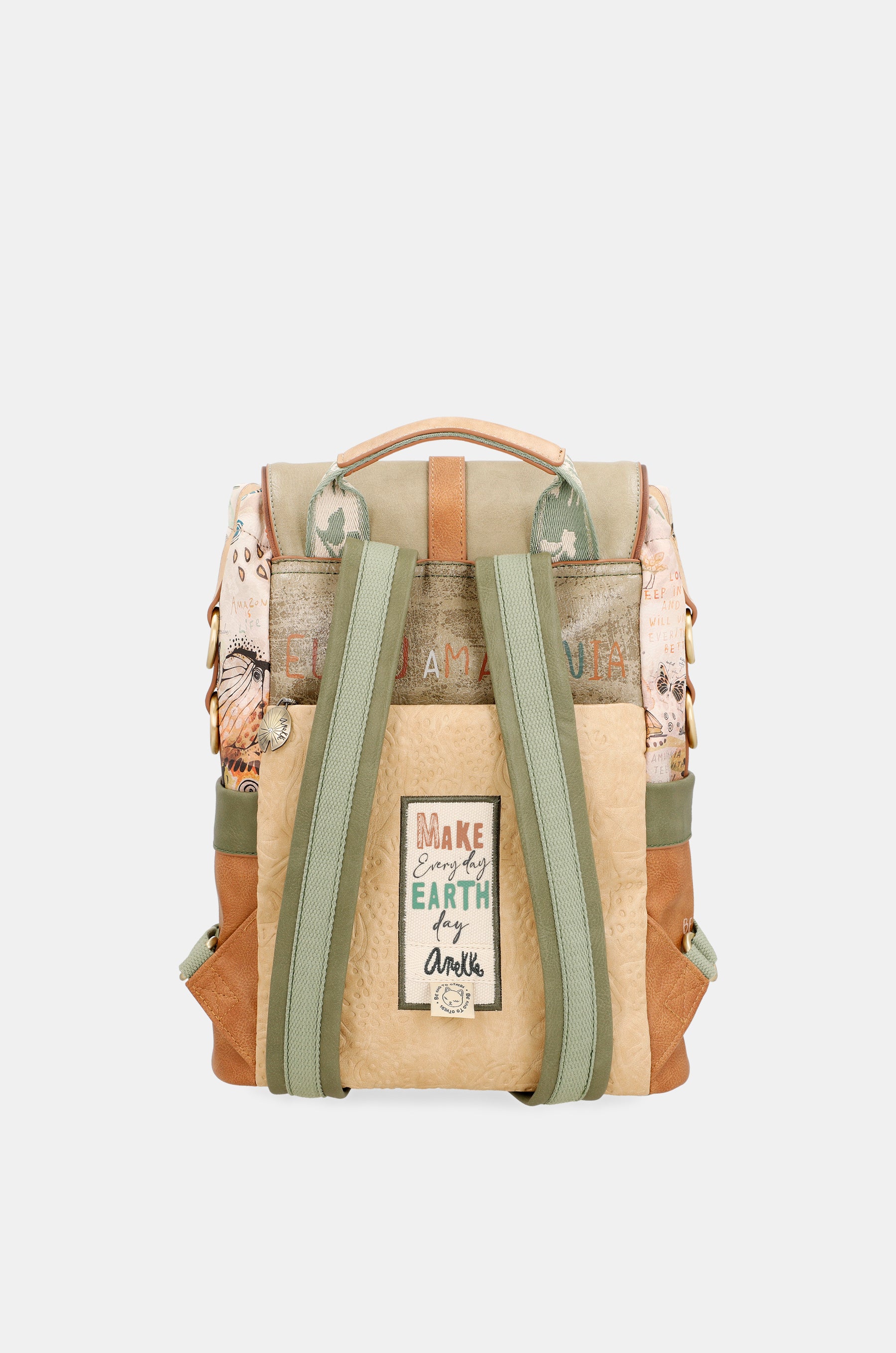 Butterfly backpack with flap