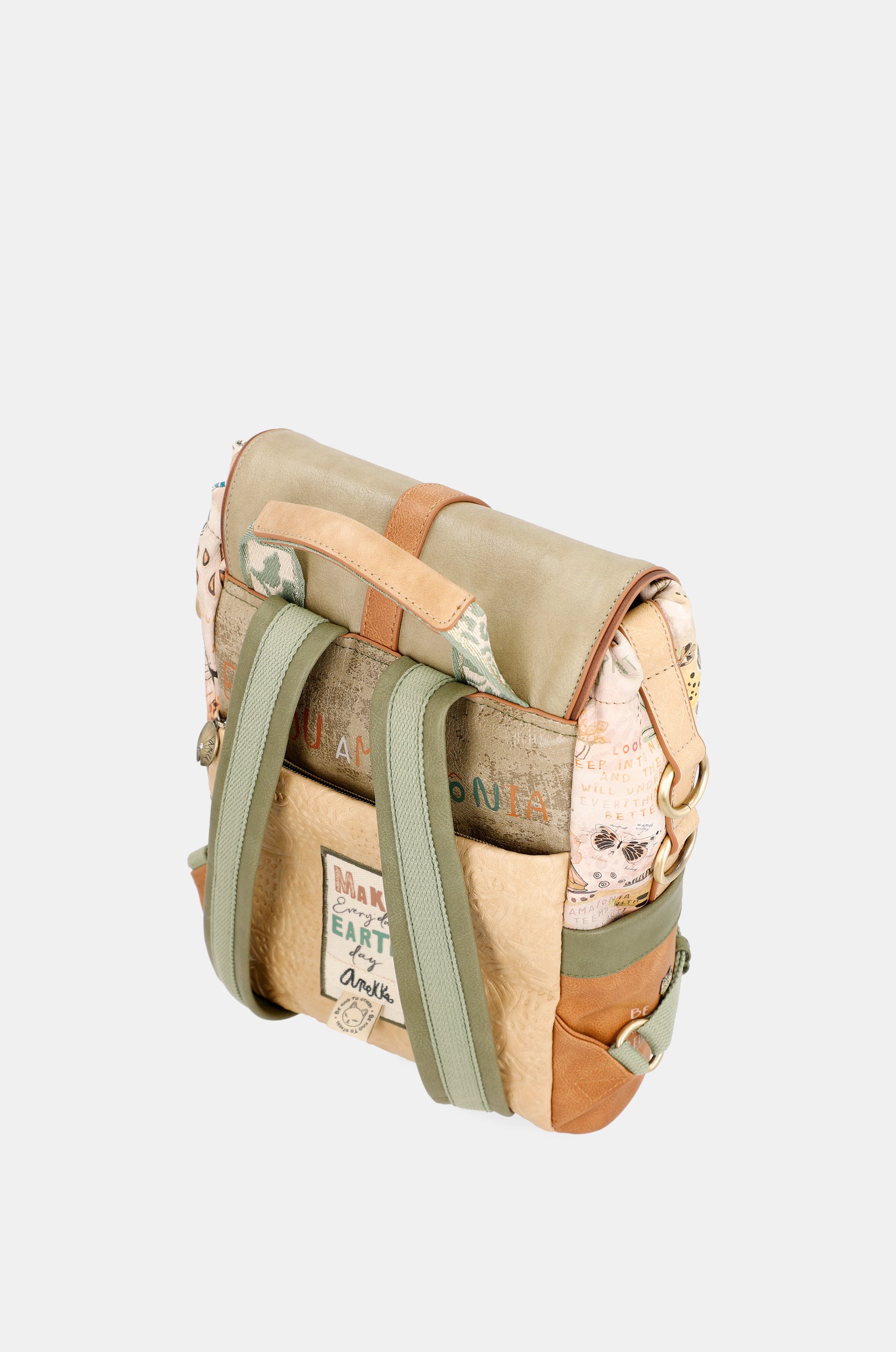 Butterfly backpack with flap