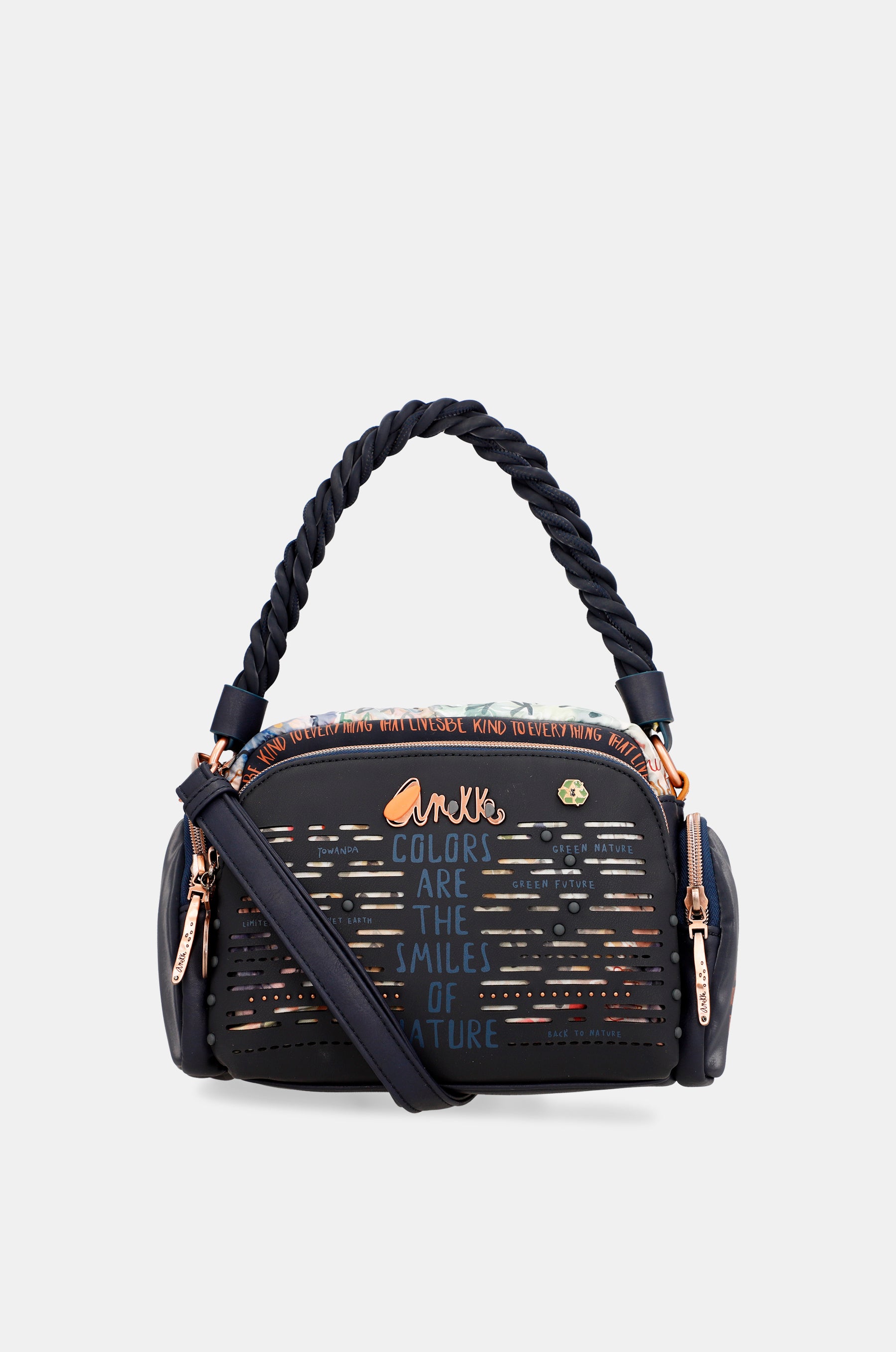 Nature Pachamama blue crossbody bag