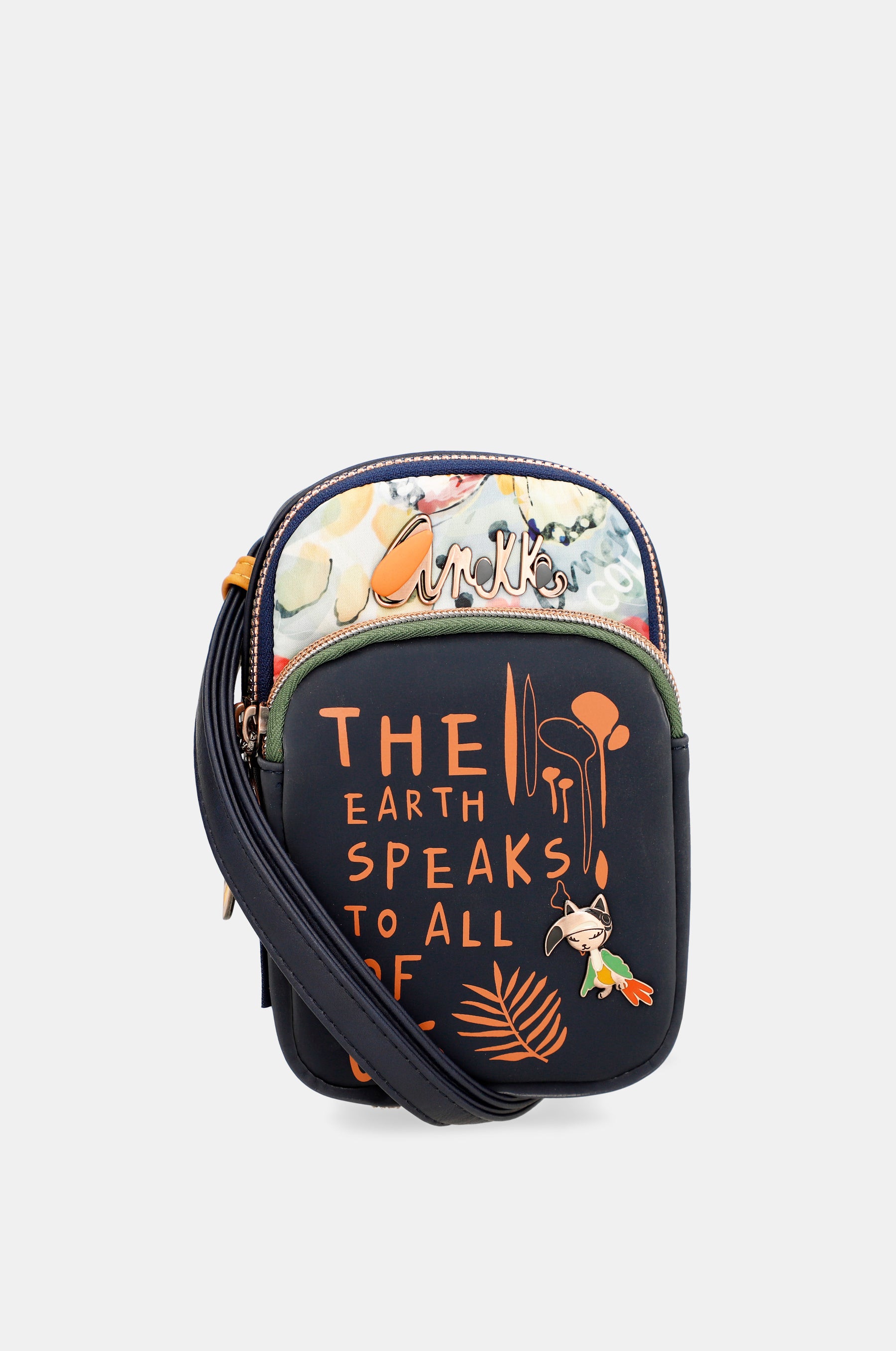 Nature Pachamama navy blue mini crossbody bag