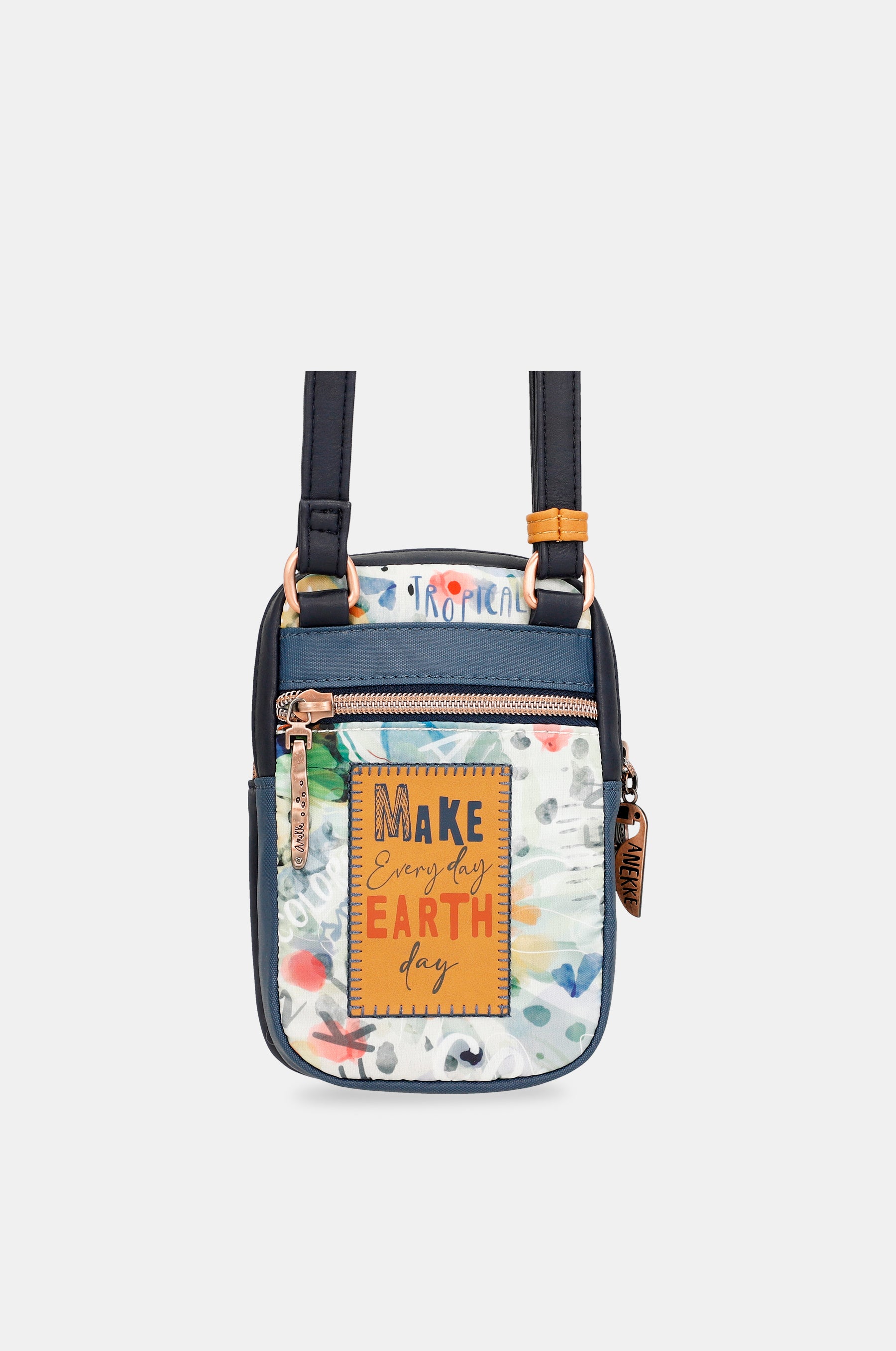 Nature Pachamama navy blue mini crossbody bag