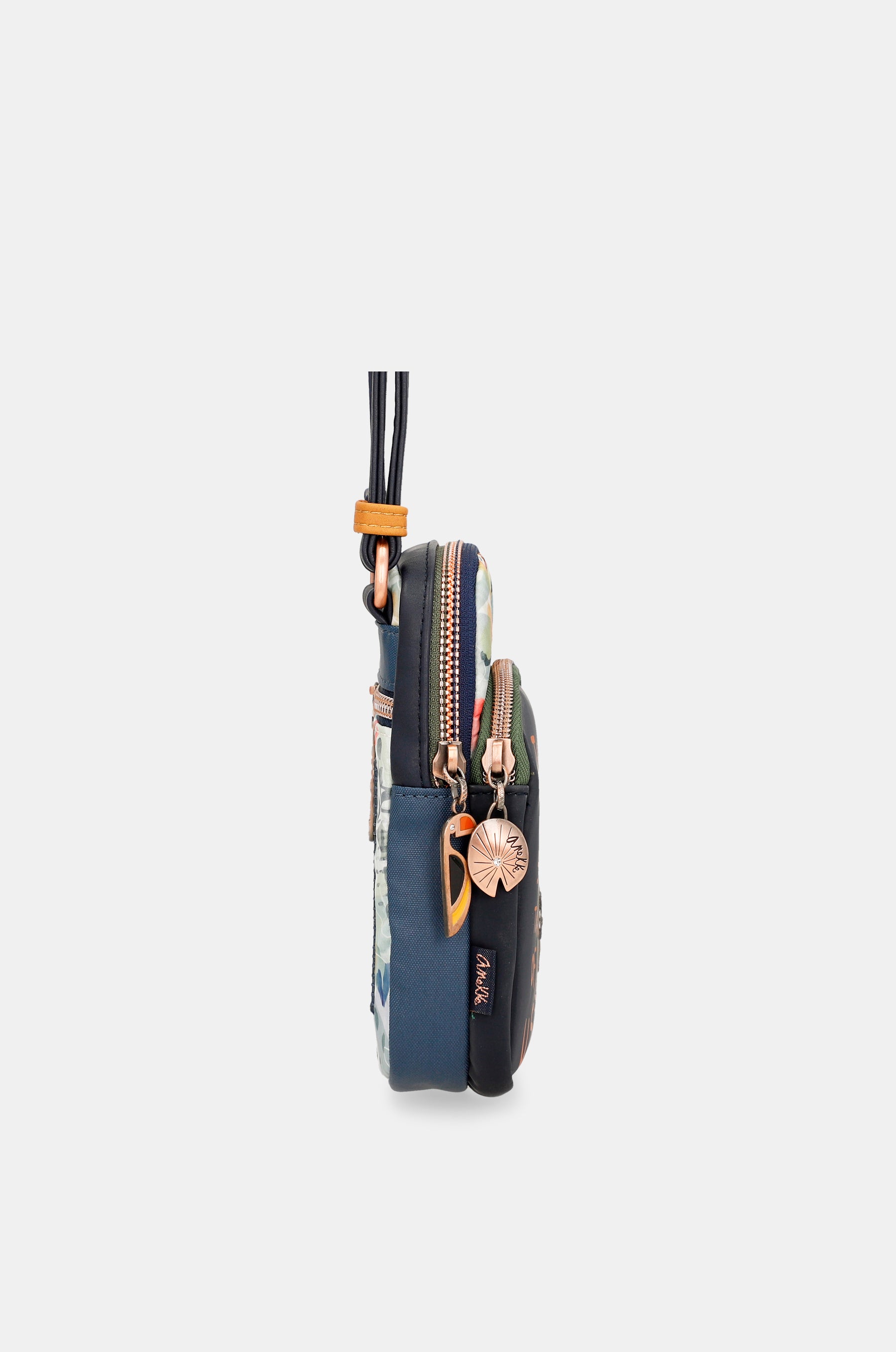 Nature Pachamama navy blue mini crossbody bag