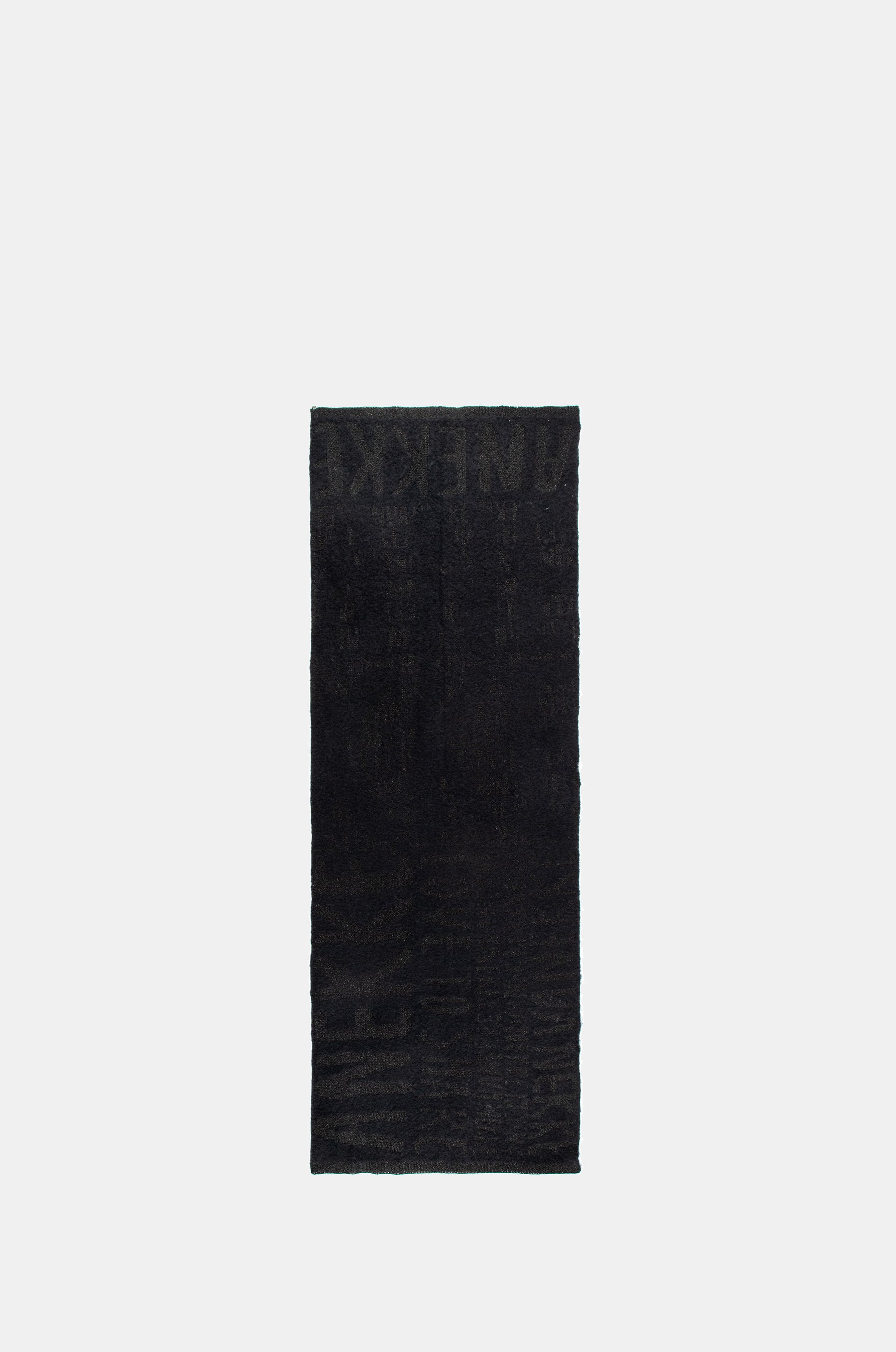Black Logomania Knitted Scarf main image 1