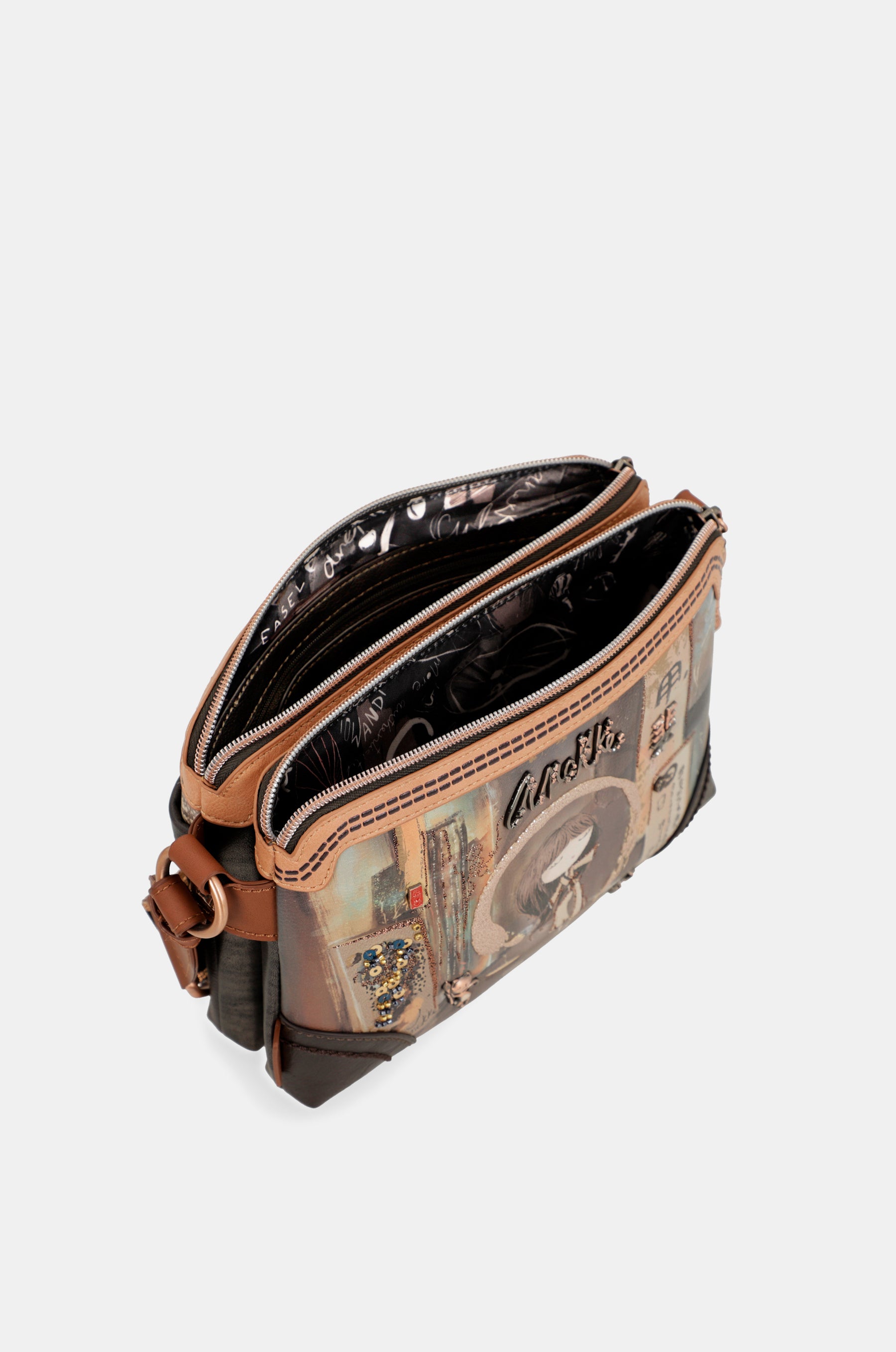 Shōen medium shoulder bag with 3 compartments