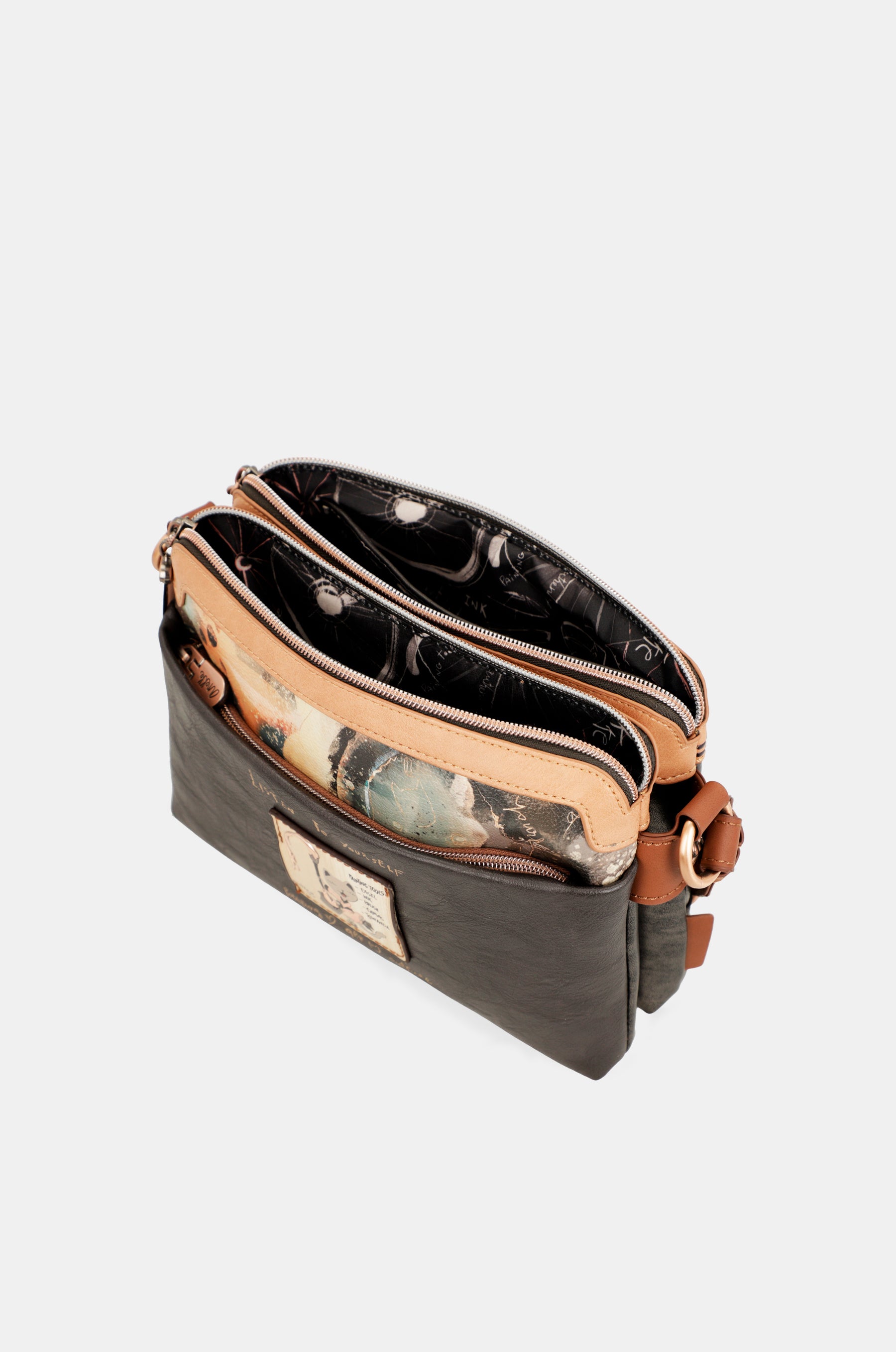 Shōen medium shoulder bag with 3 compartments