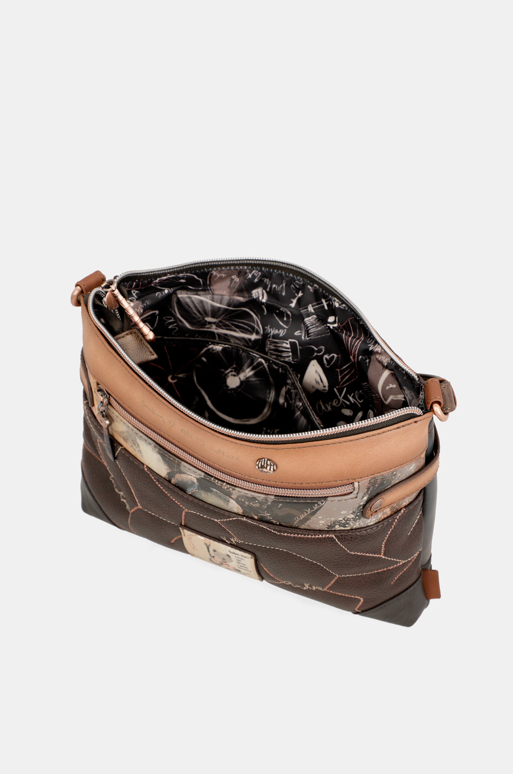 Shōen mini double compartment shoulder bag