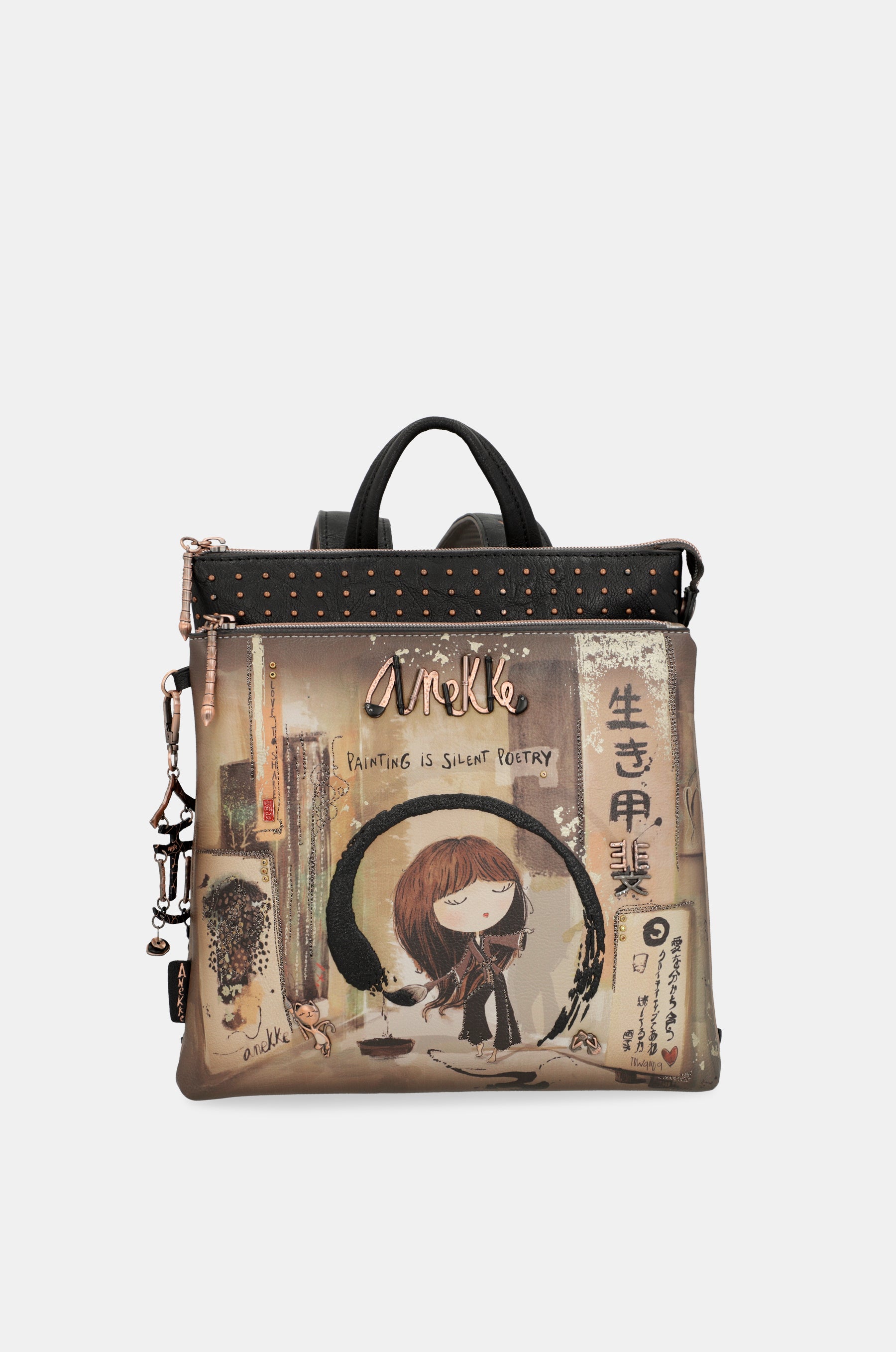 Shōen medium black backpack