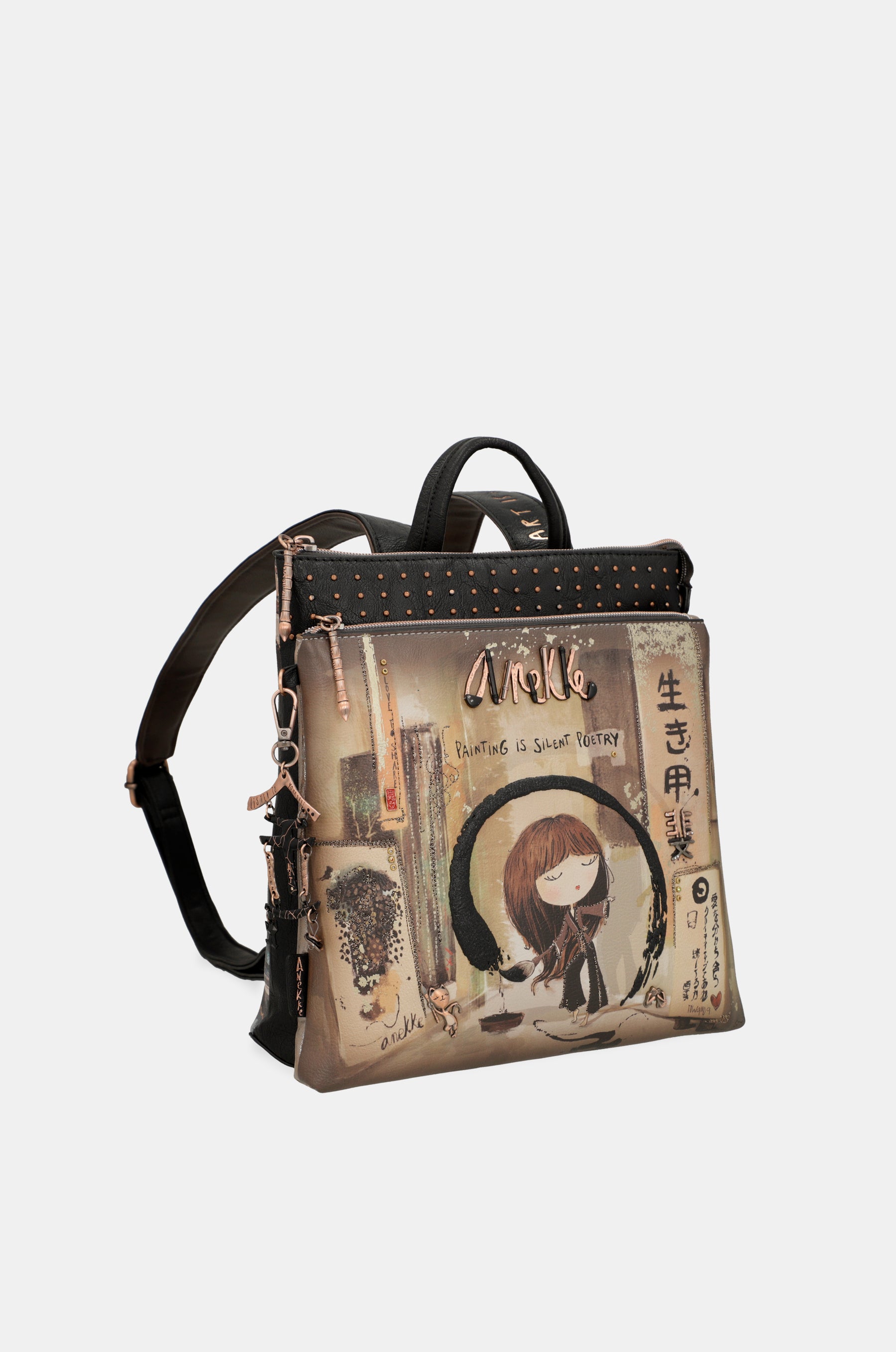 Shōen medium black backpack