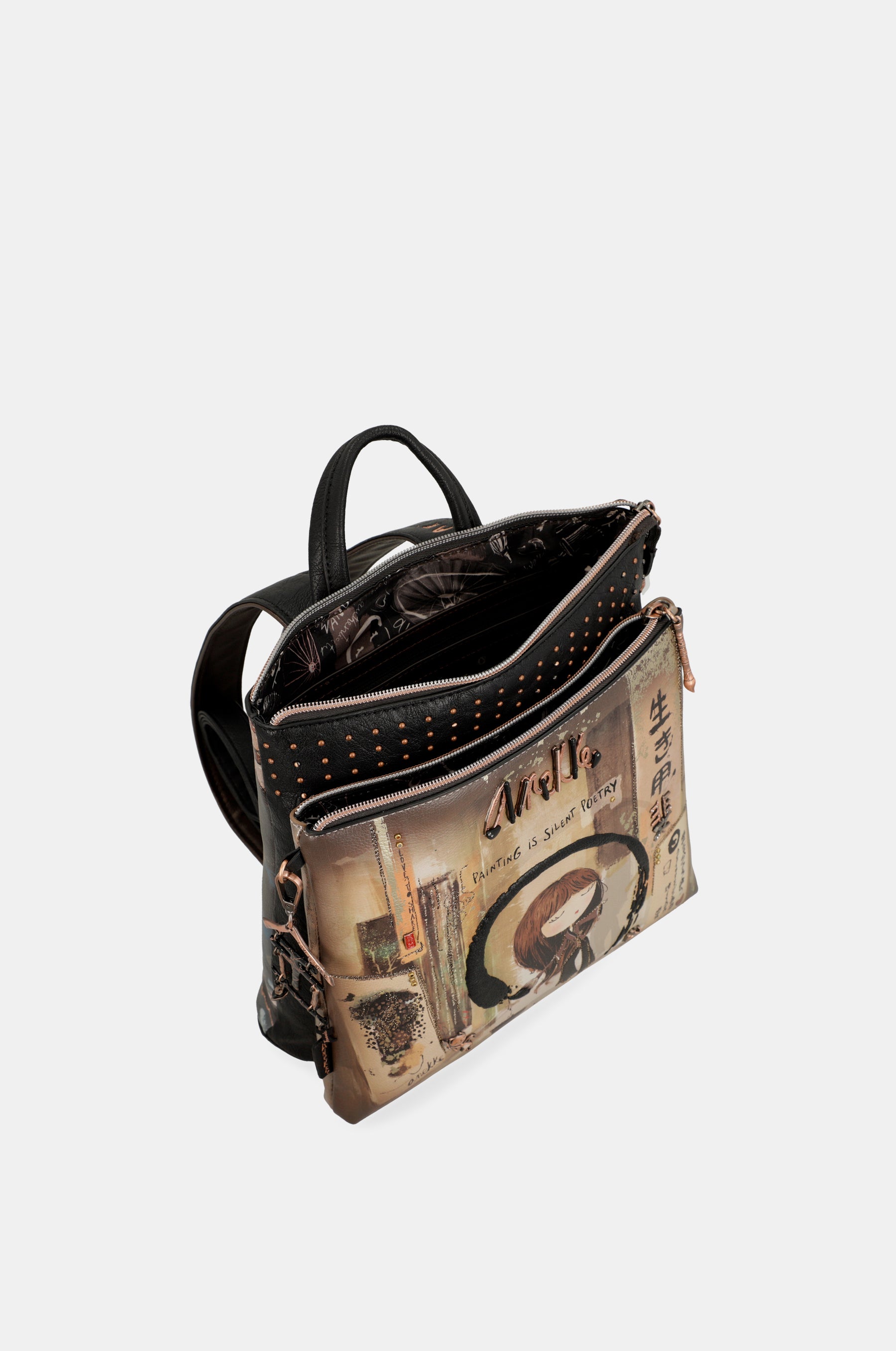 Shōen medium black backpack