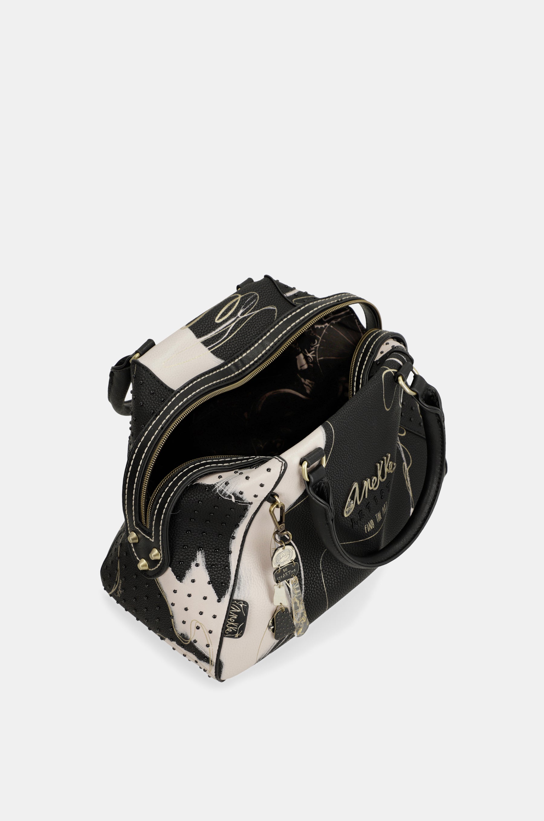 Nature Shodō black 2-handle shoulder bag