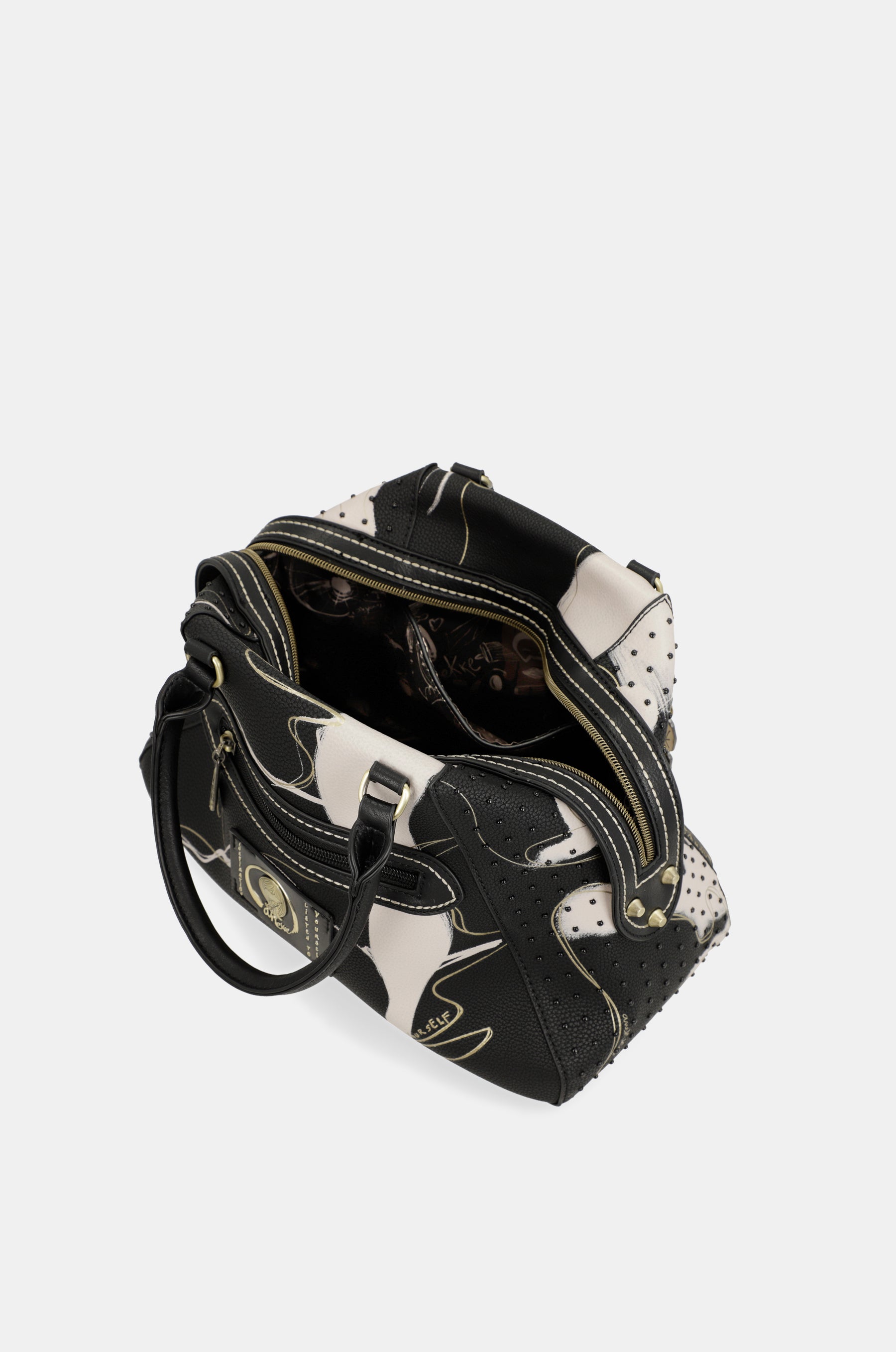 Nature Shodō black 2-handle shoulder bag