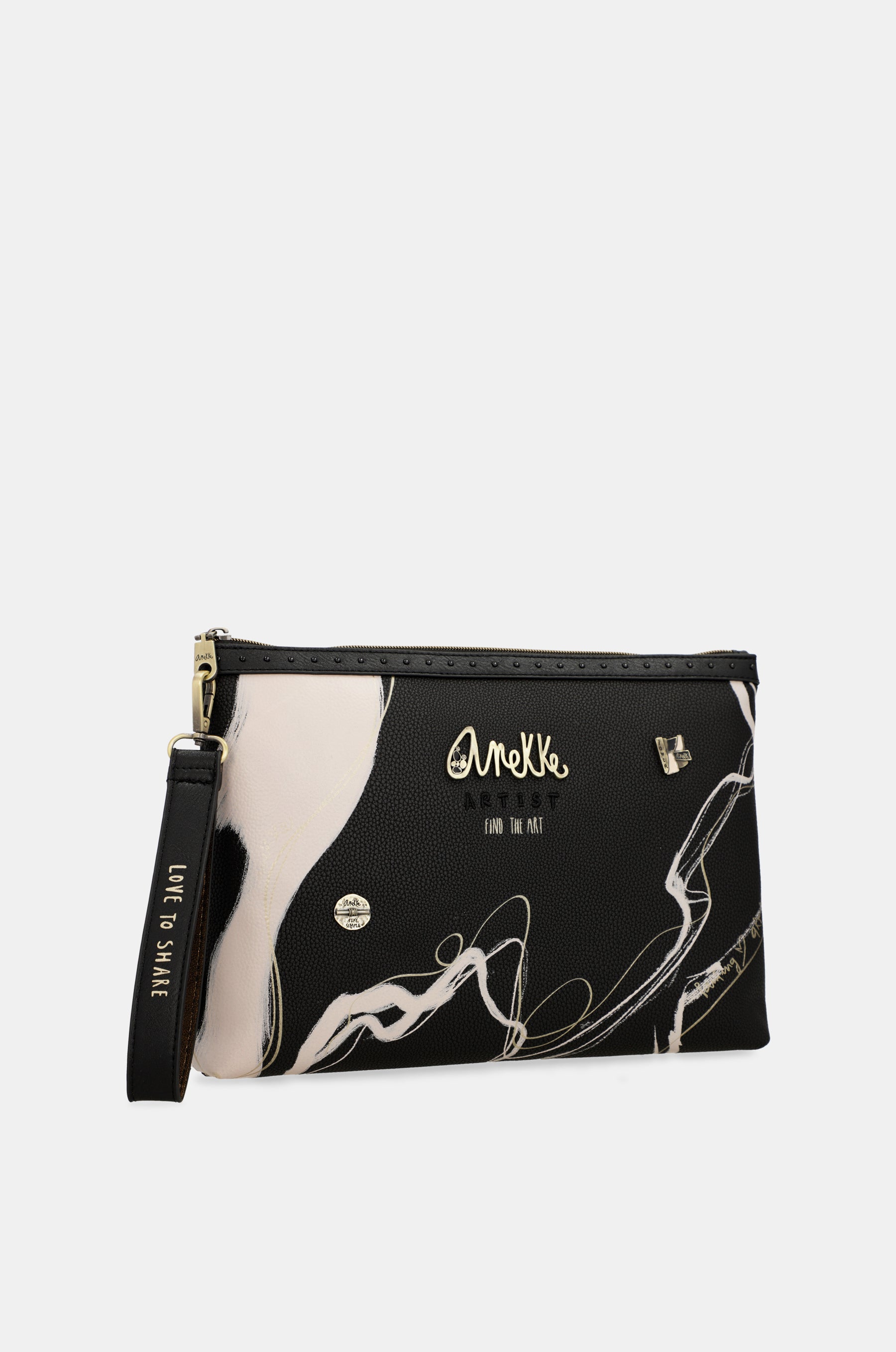 Nature Shodō black clutch bag