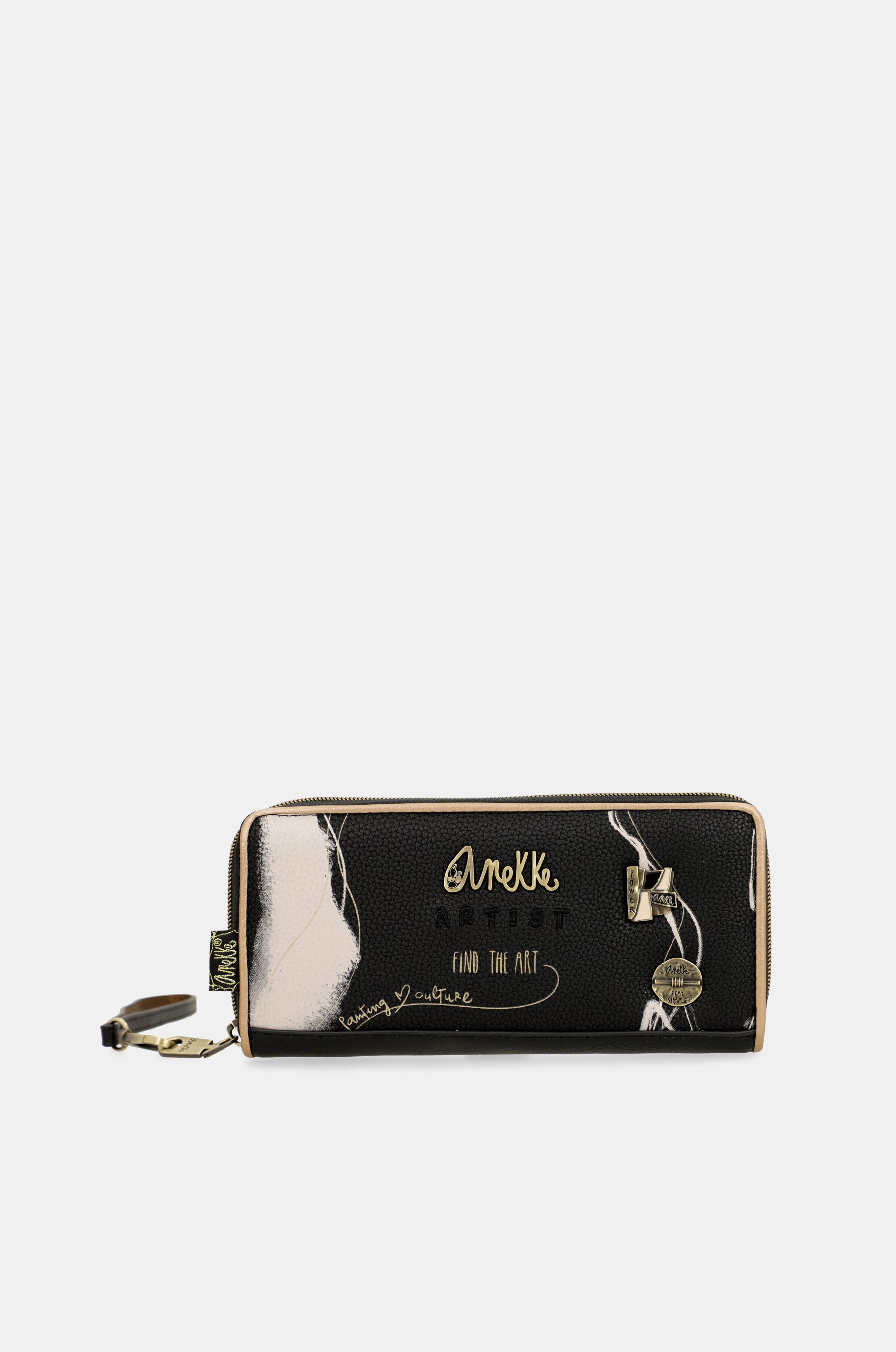 Nature Shodō Anekke large black RFID wallet
