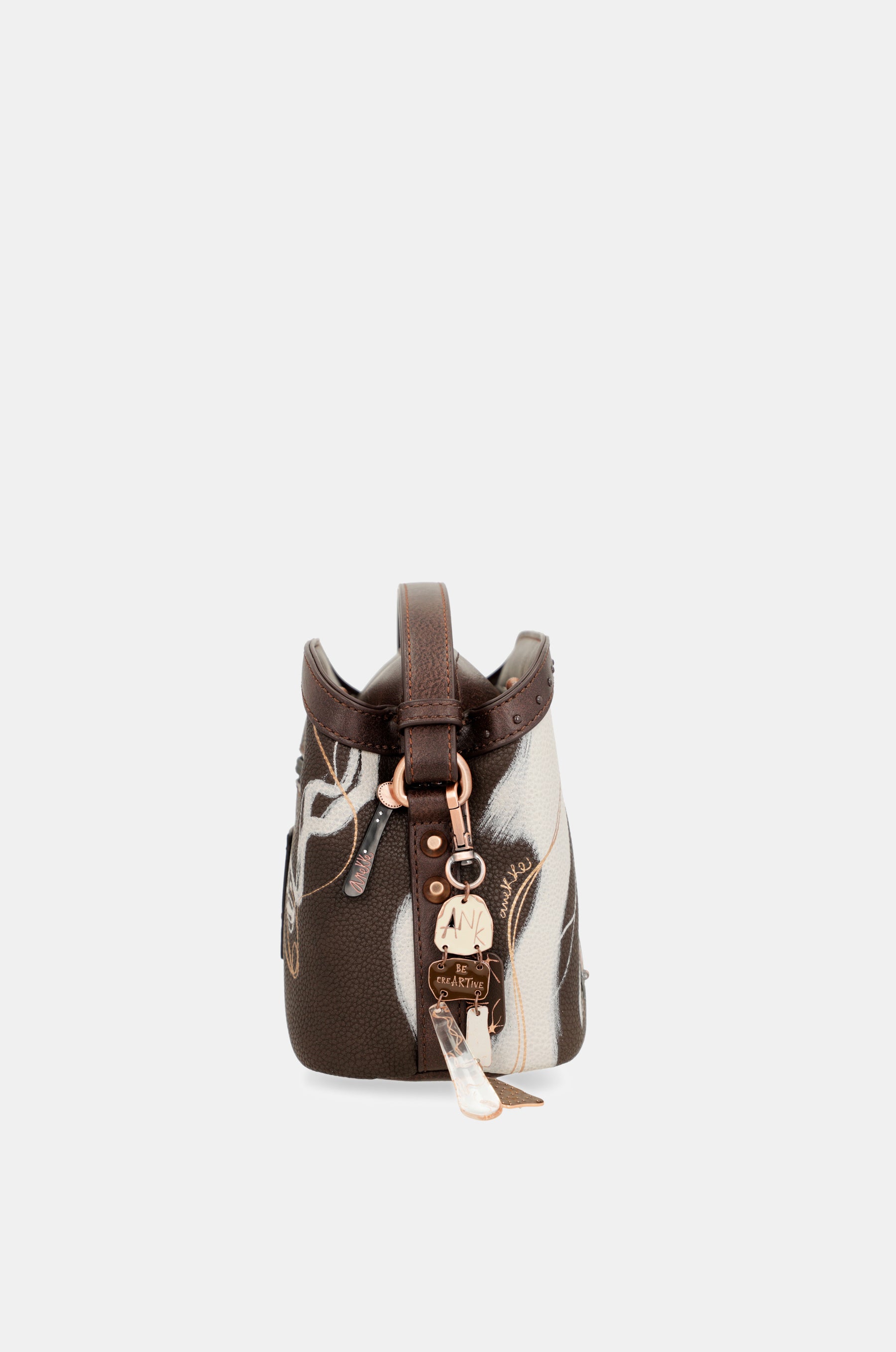 Nature Shodō brown 3 compartments shoulder bag