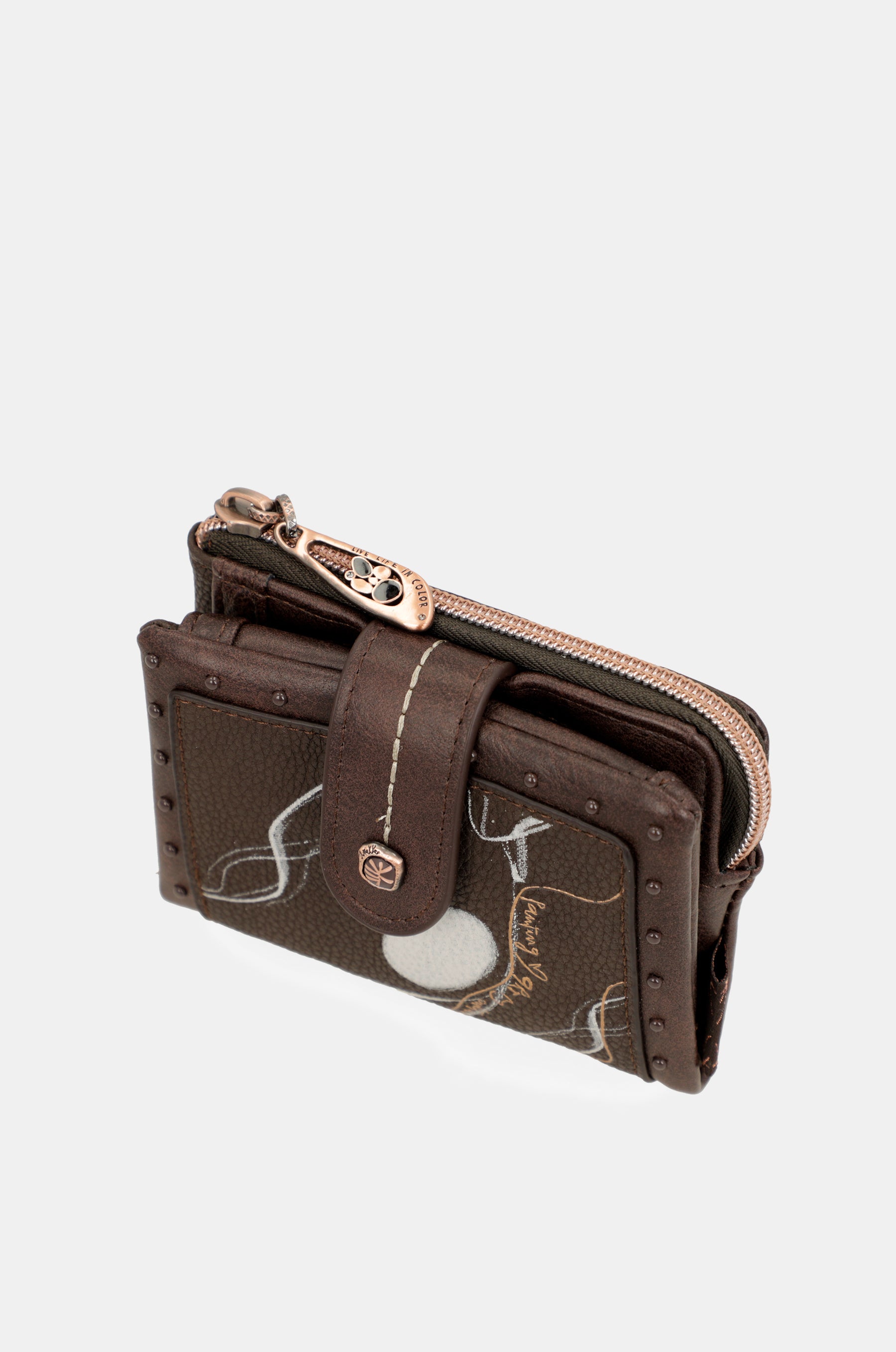 Nature Shodō Small Brown RFID Wallet