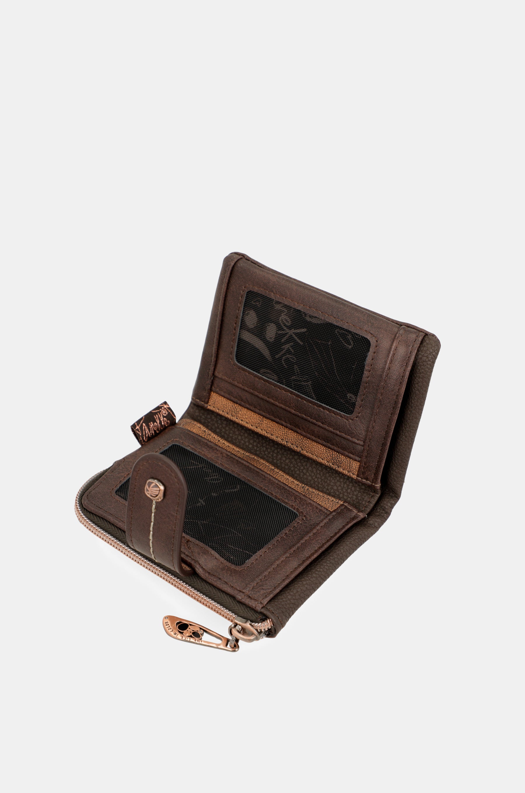 Nature Shodō Small Brown RFID Wallet