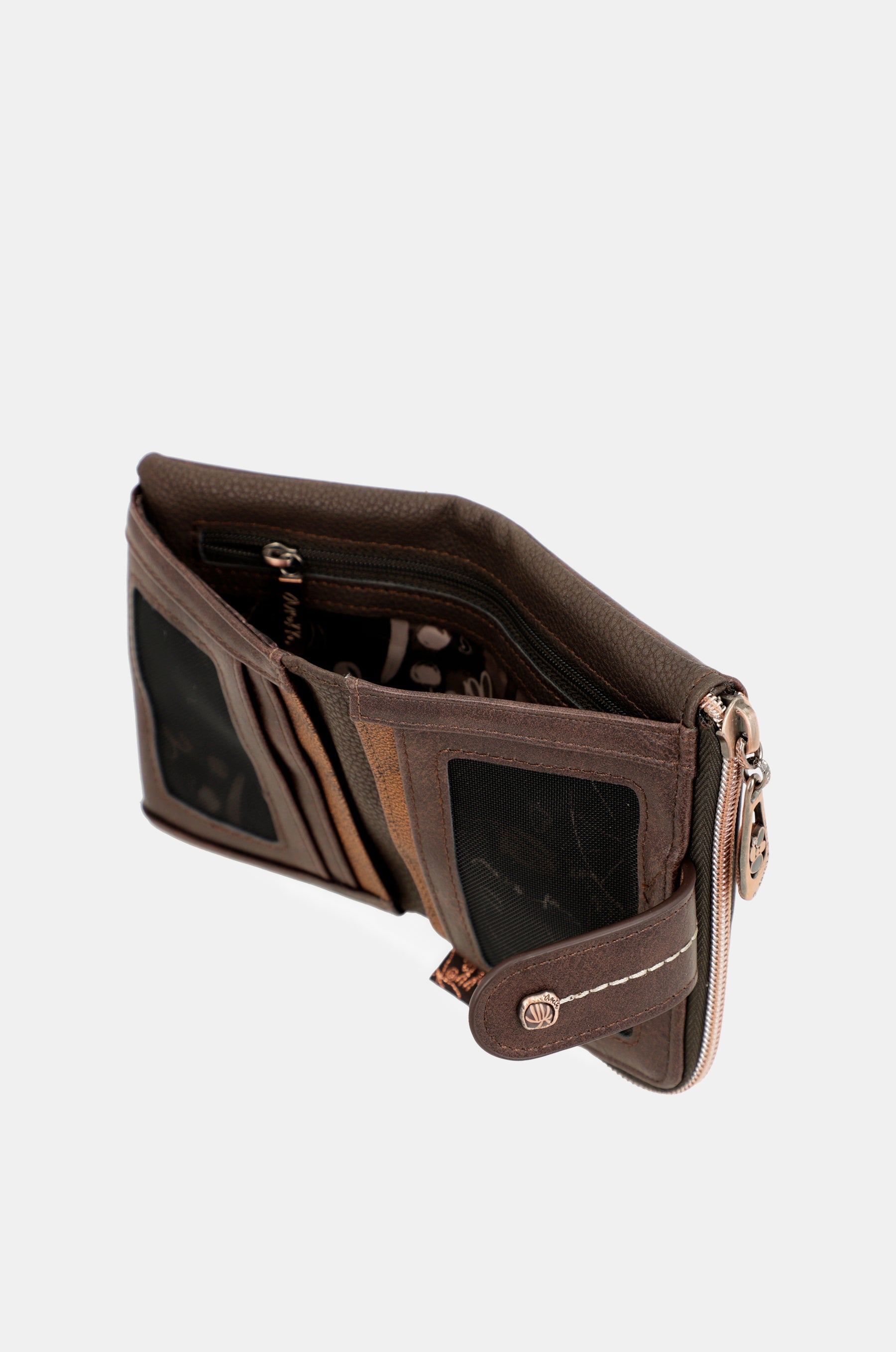 Nature Shodō Small Brown RFID Wallet