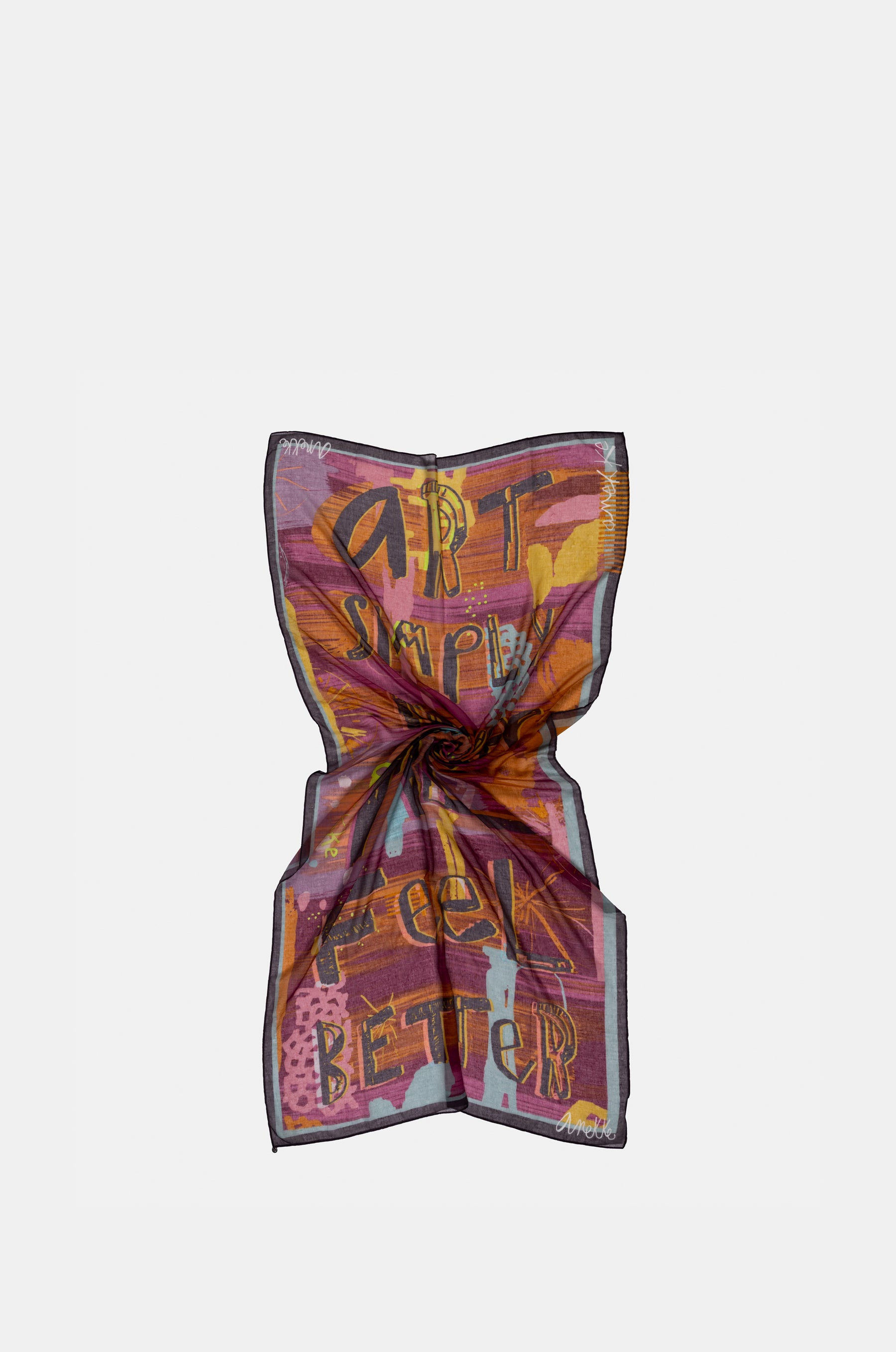 Contemporary violet scarf