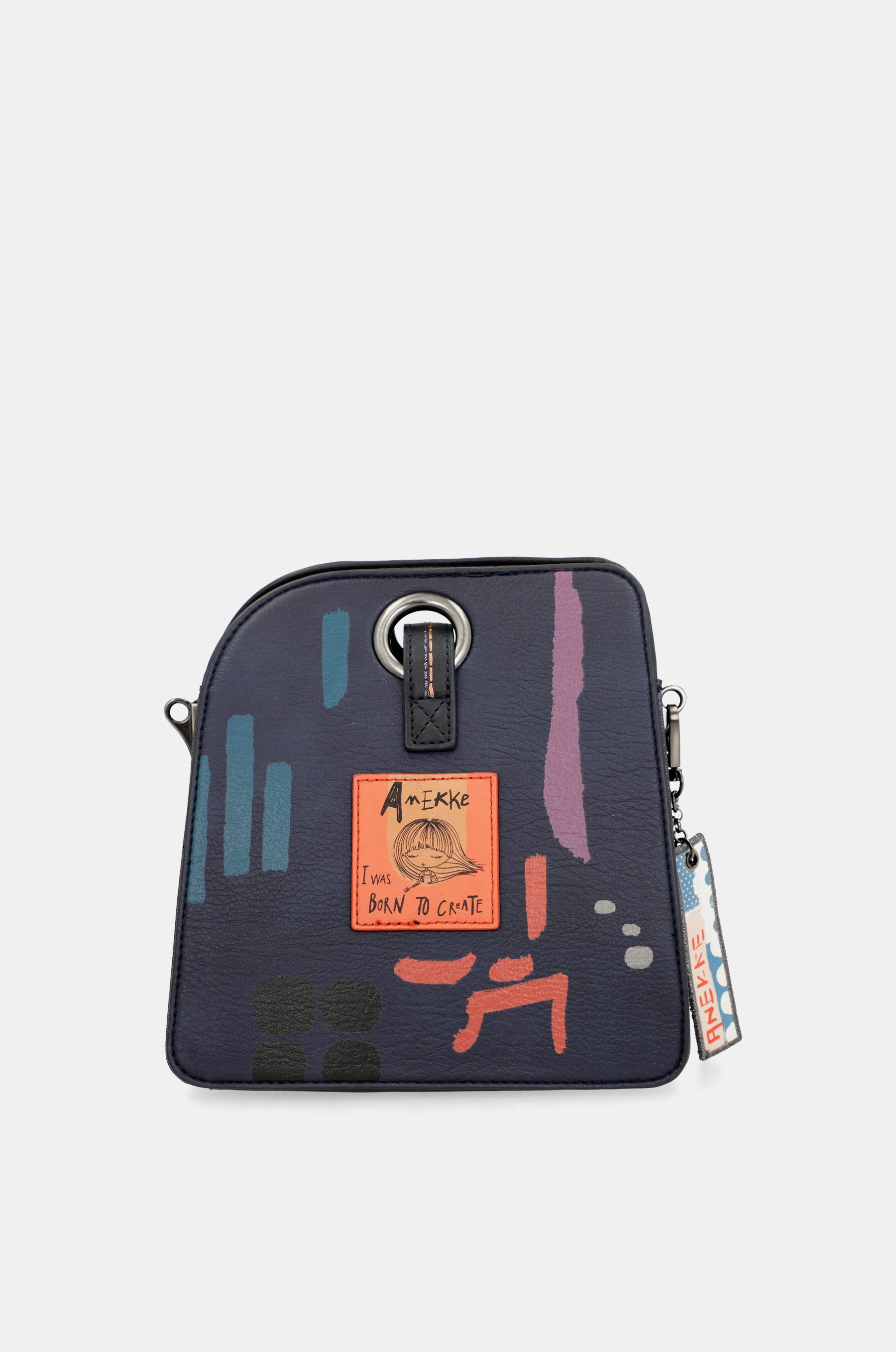 Contemporary Geometric 3 Compartment Shoulder Bag