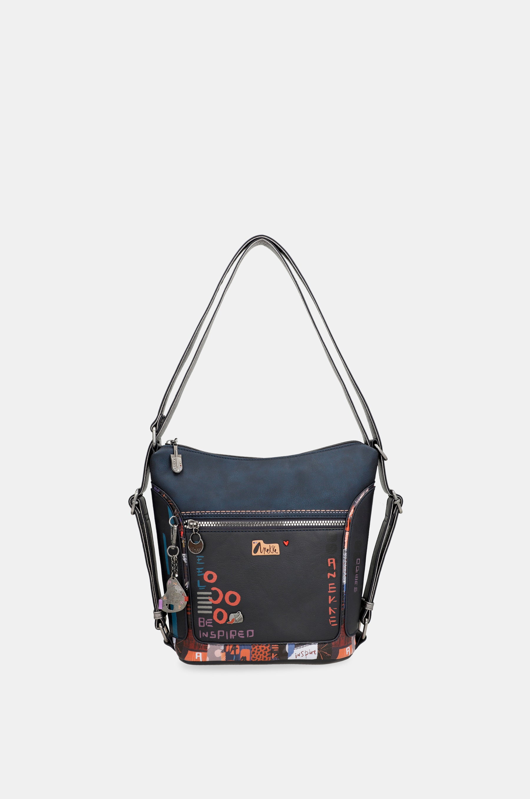 Kyomu shoulder bag convertible into a Kyomu backpack