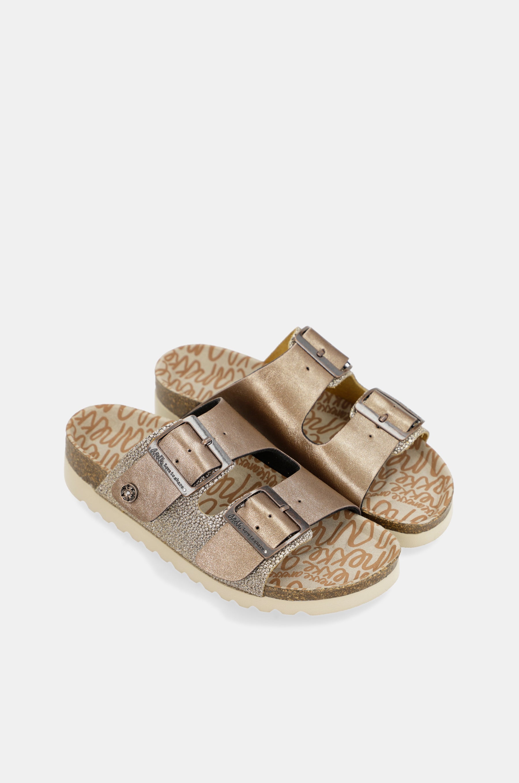 Women's bronze bio sandals