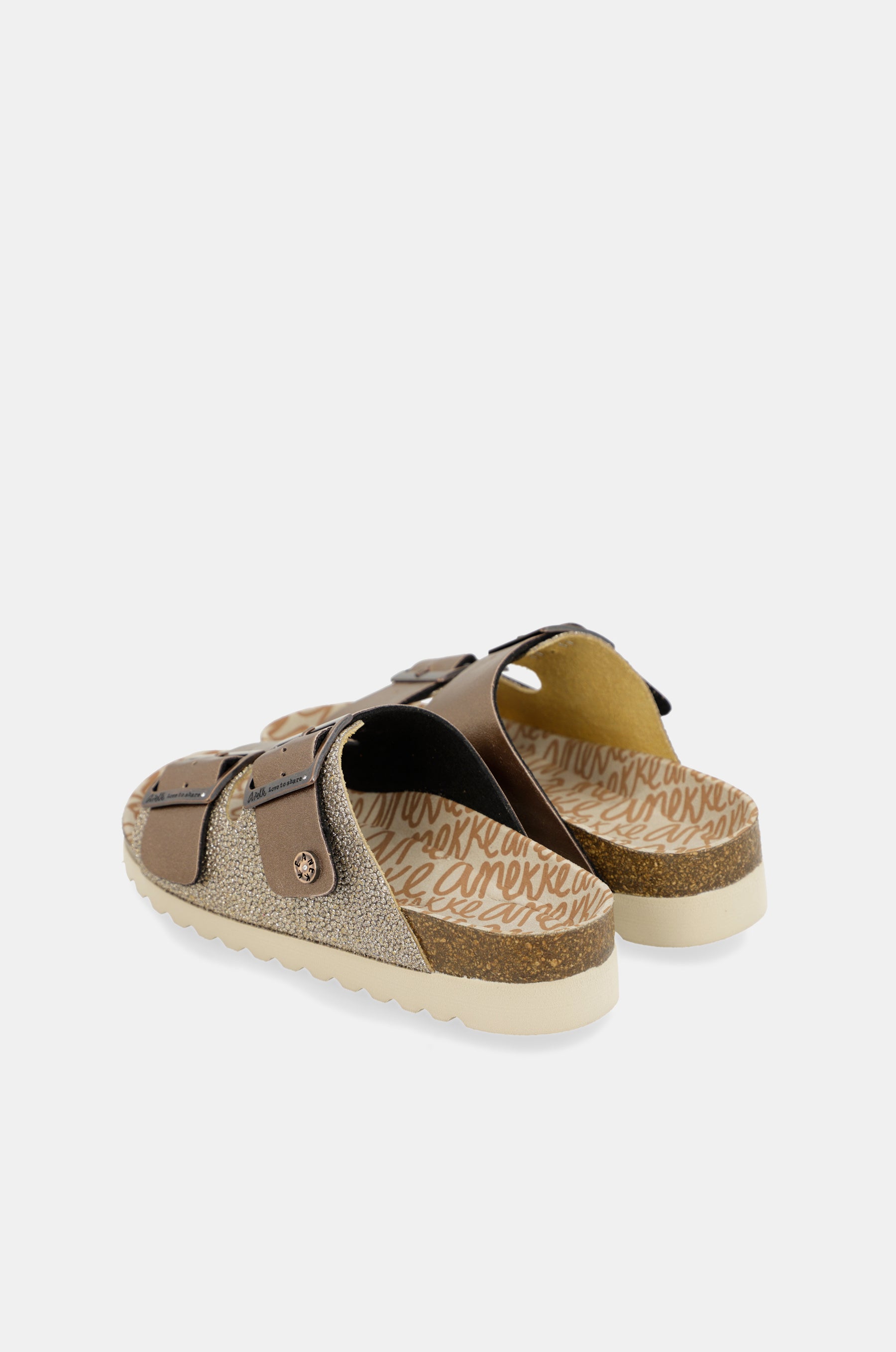 Women's bronze bio sandals