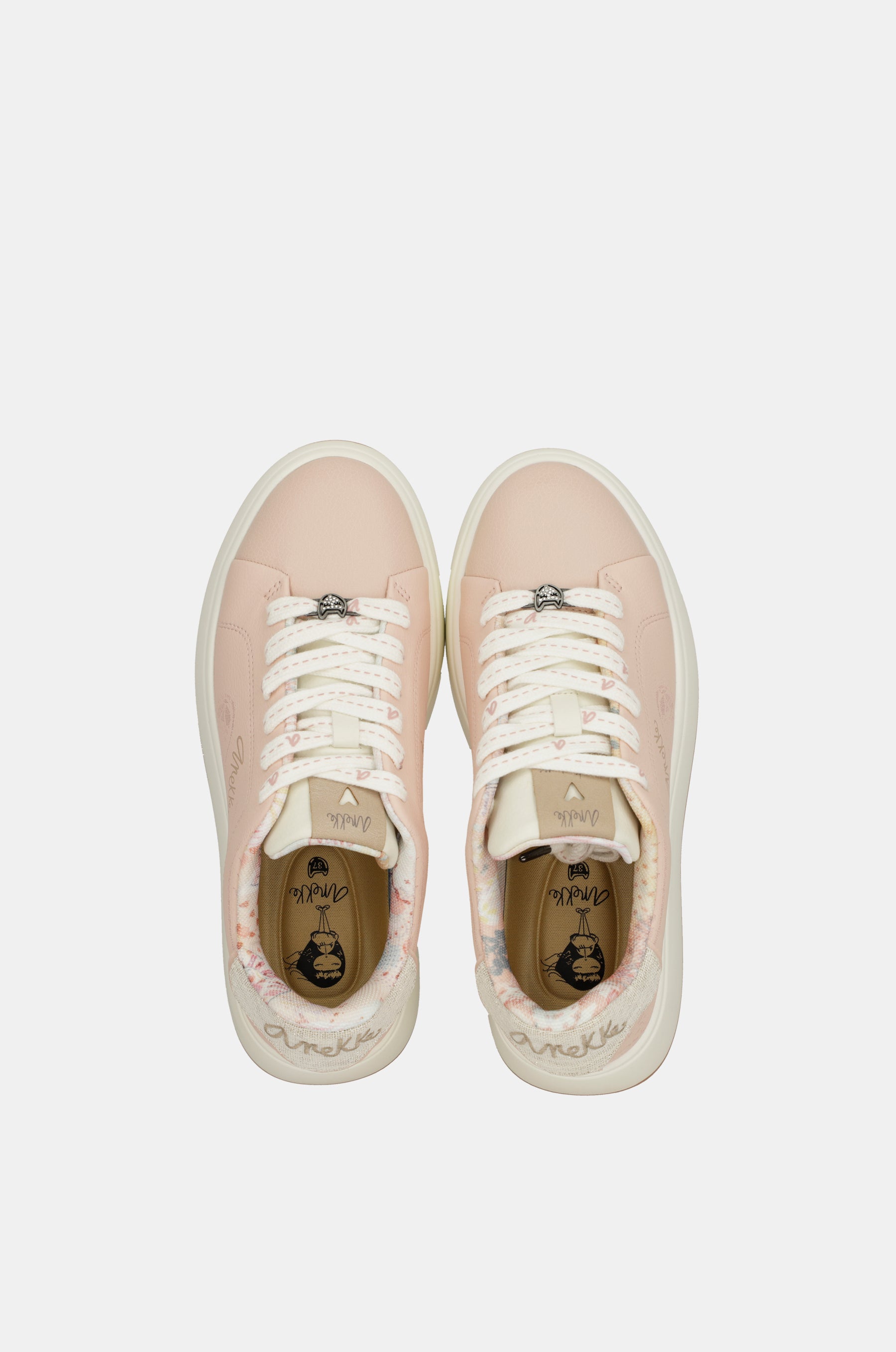 Peace & Love pink sneakers
