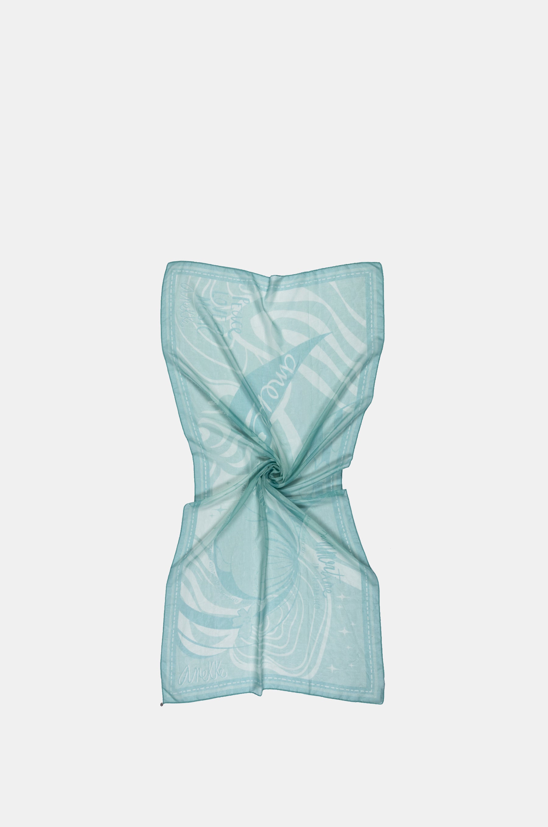 Peace & Love green scarf