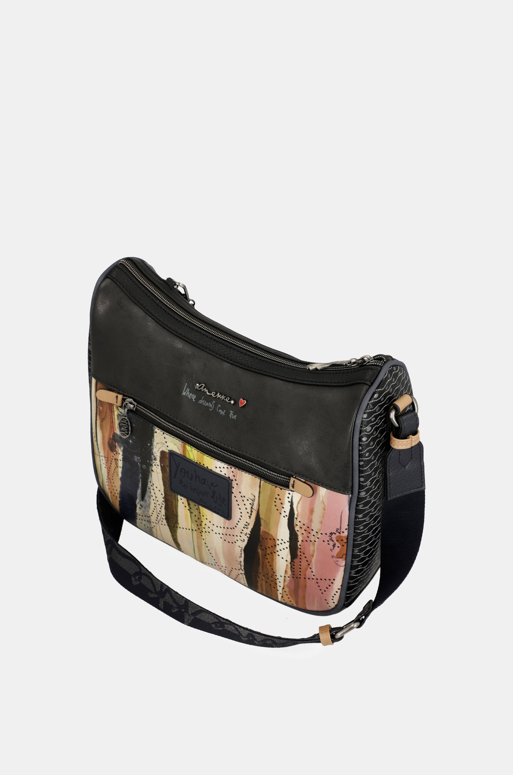 Studio navy blue large crossbody bag