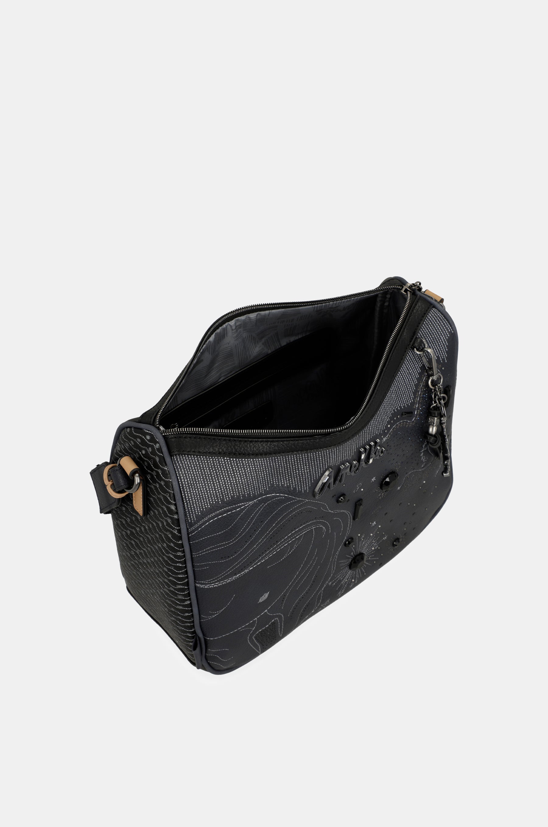 Studio navy blue large crossbody bag