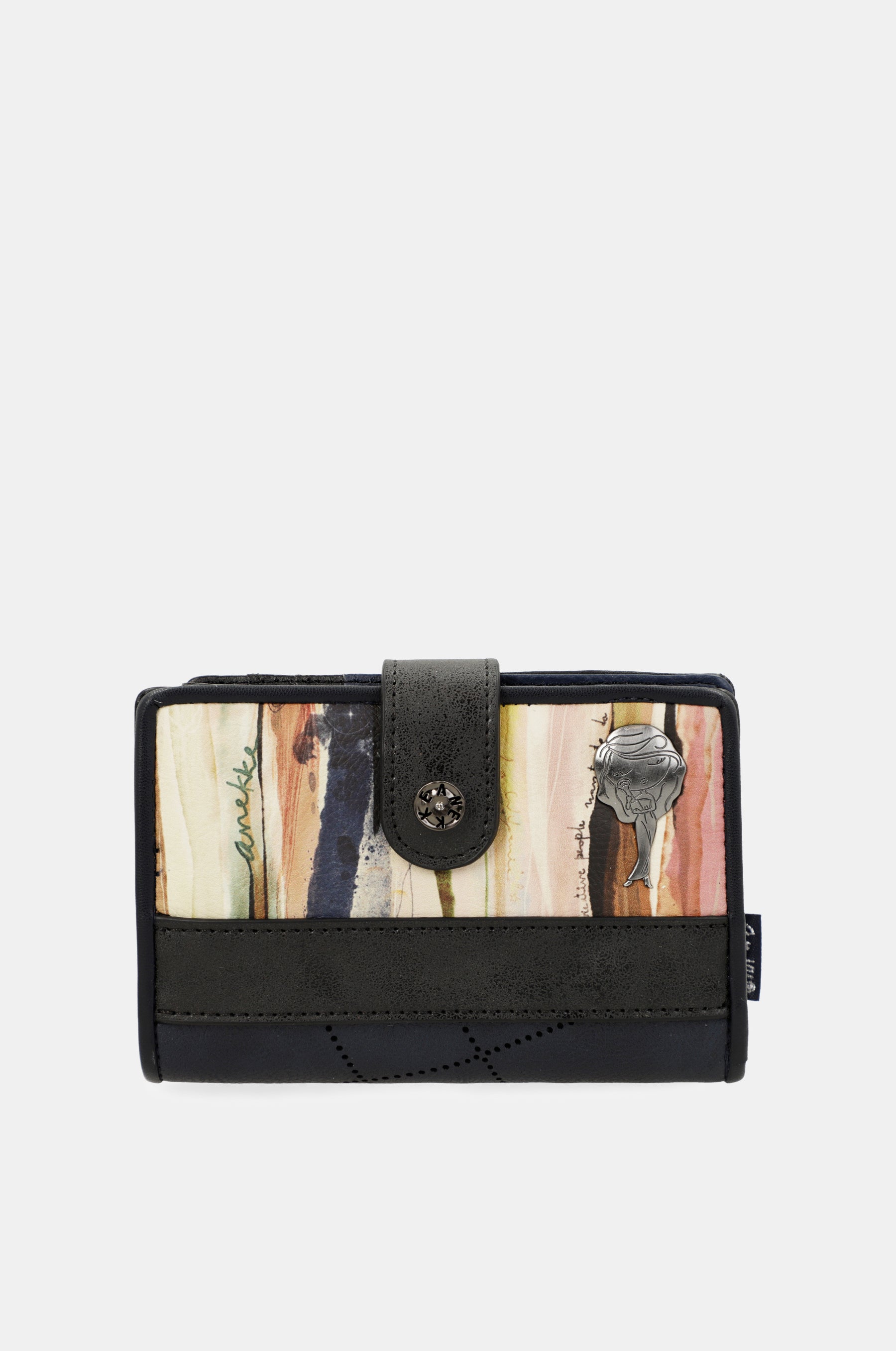Studio navy blue small RFID wallet