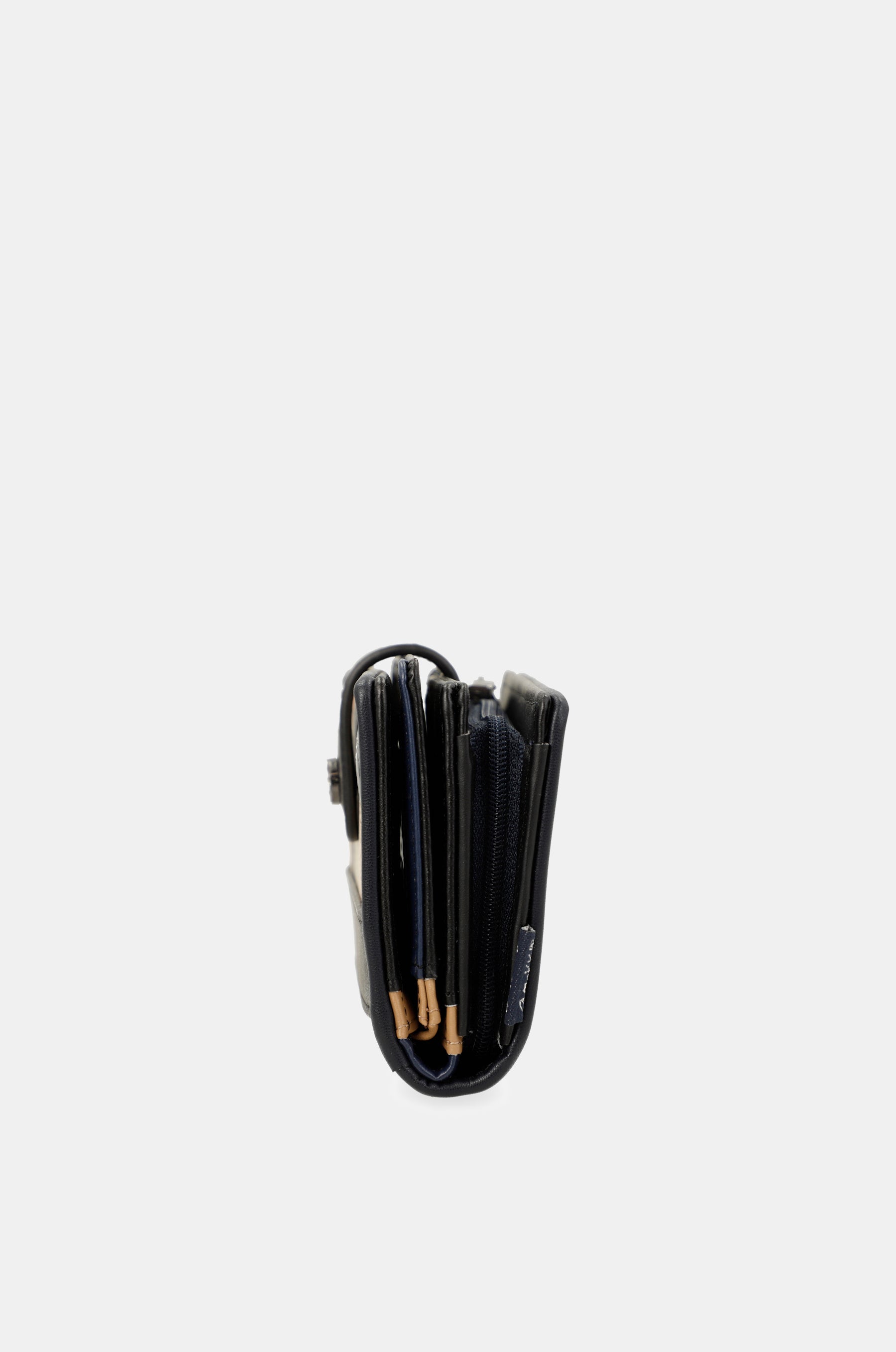 Studio navy blue small RFID wallet